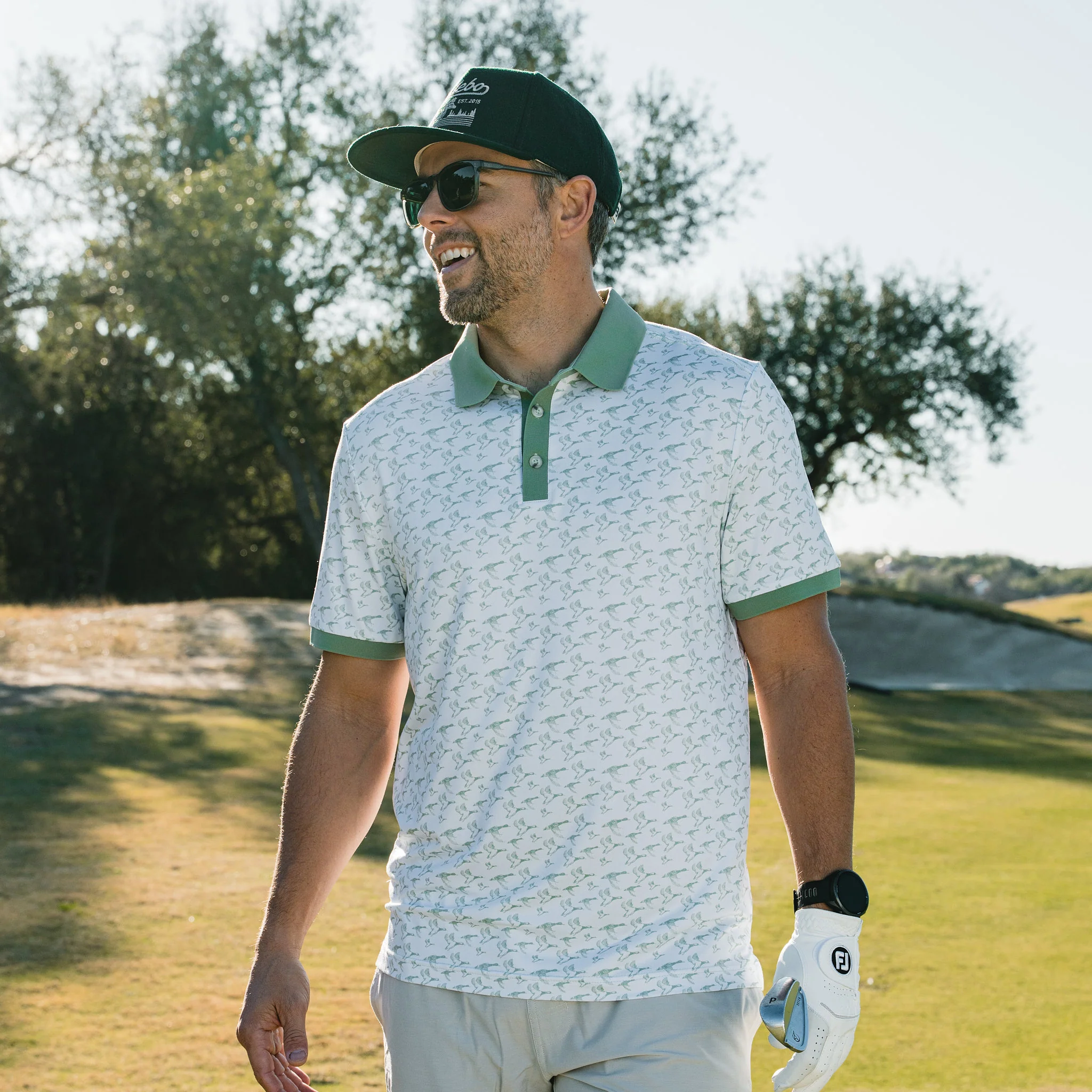Performance Ringer Polo - Duck Season - White - Image 2