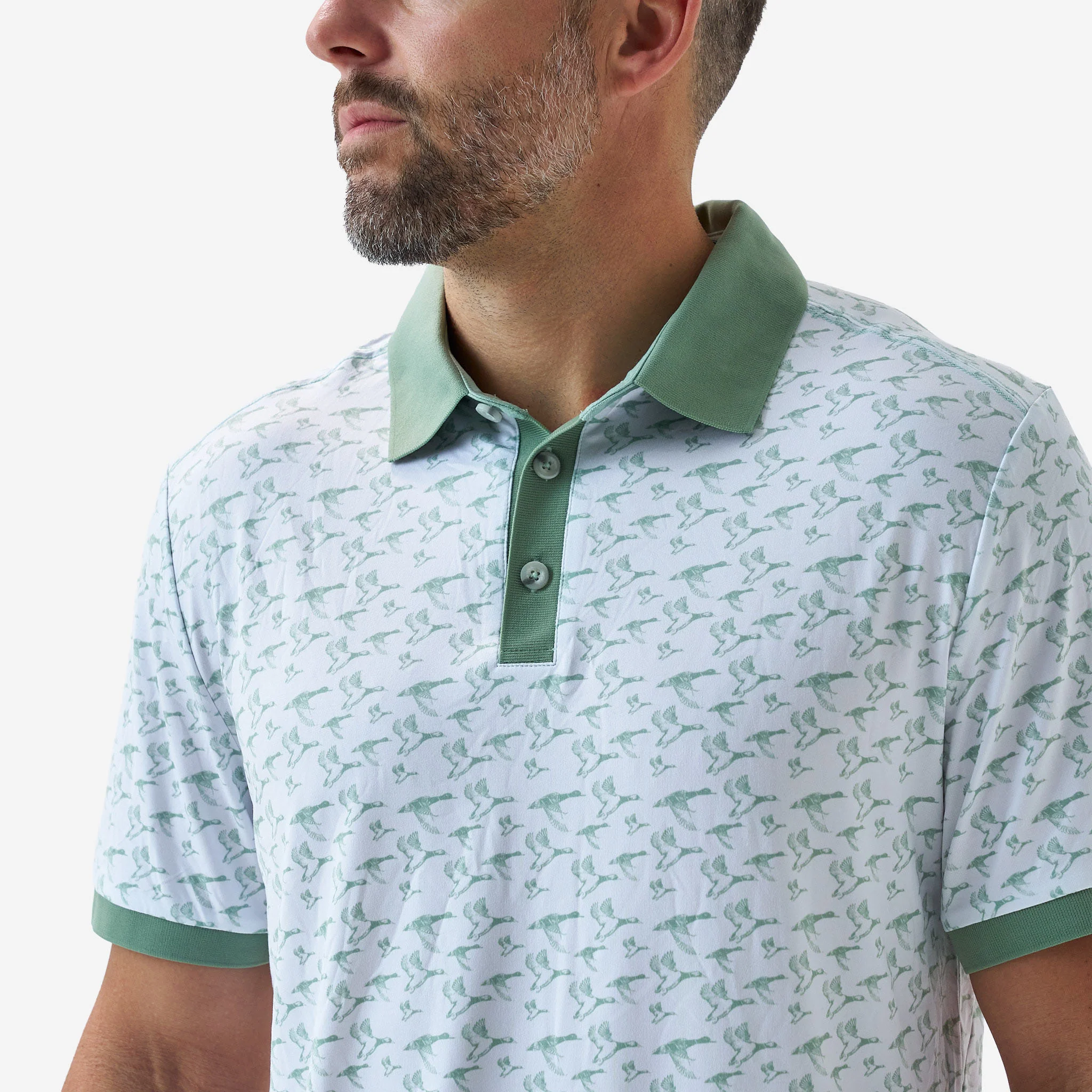 Performance Ringer Polo - Duck Season - White - Image 3