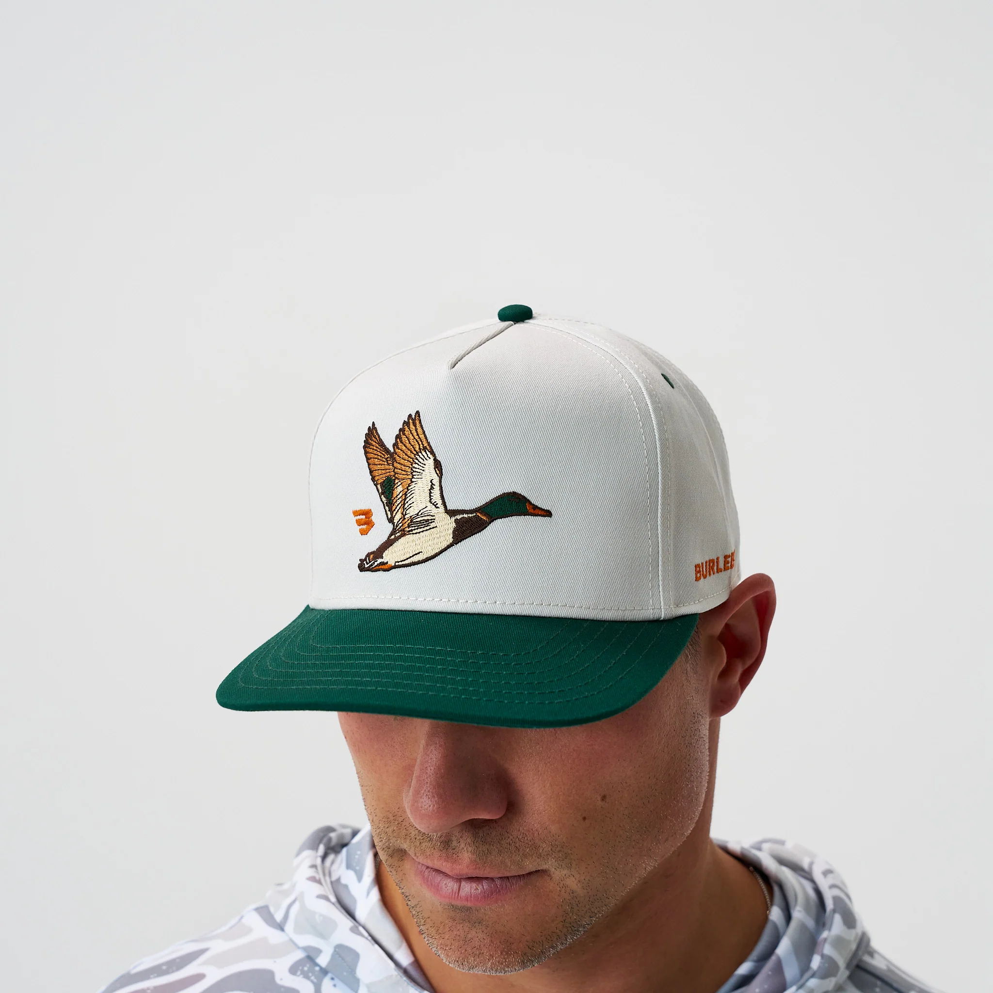 Cap - Flying Duck - Cream & Green - Image 5