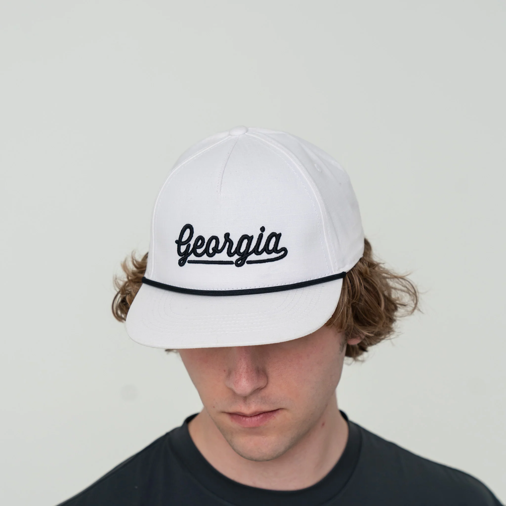 Cap - Georgia Script - White - Image 3