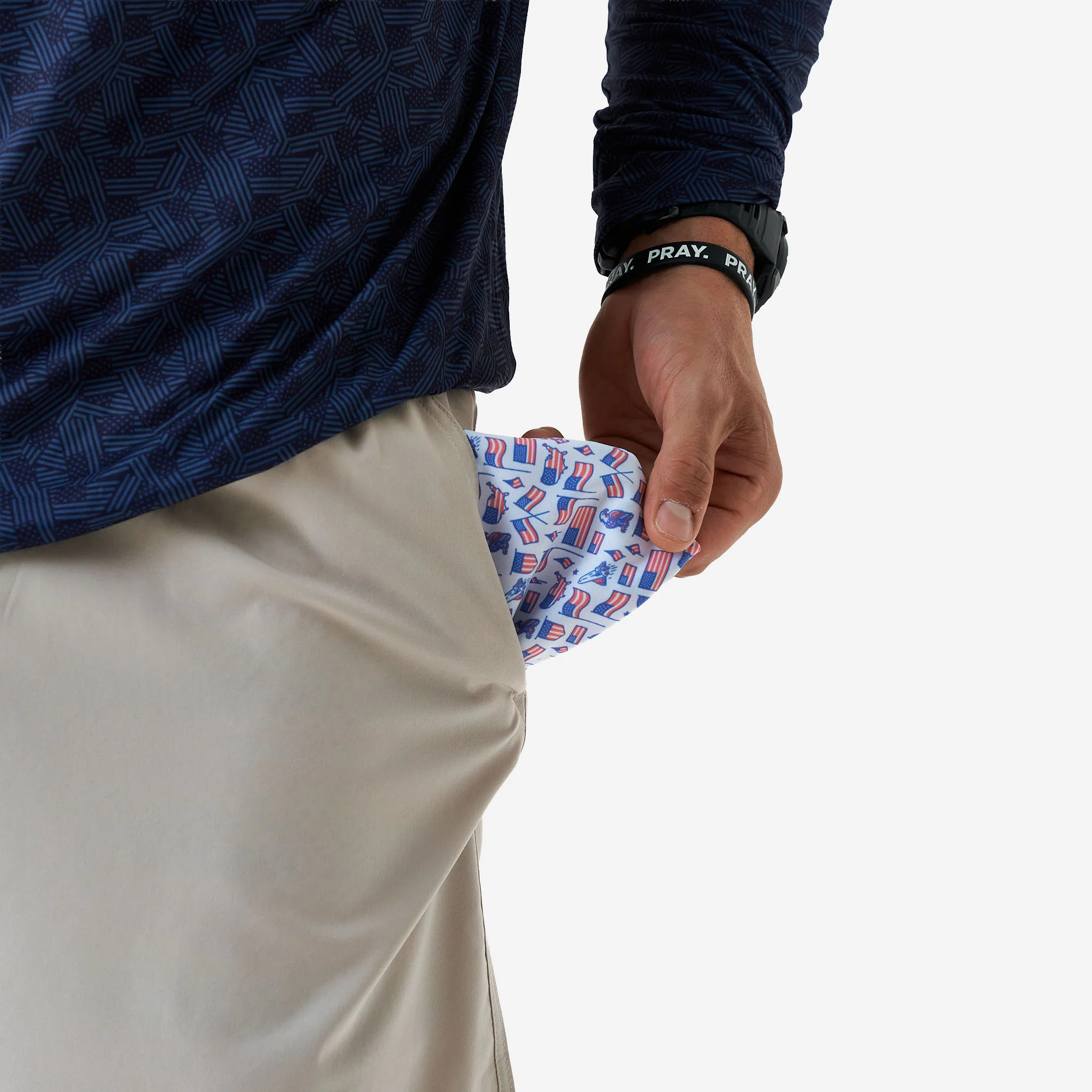 Everyday Short - Light Khaki - Old Glory Pkt - Image 3