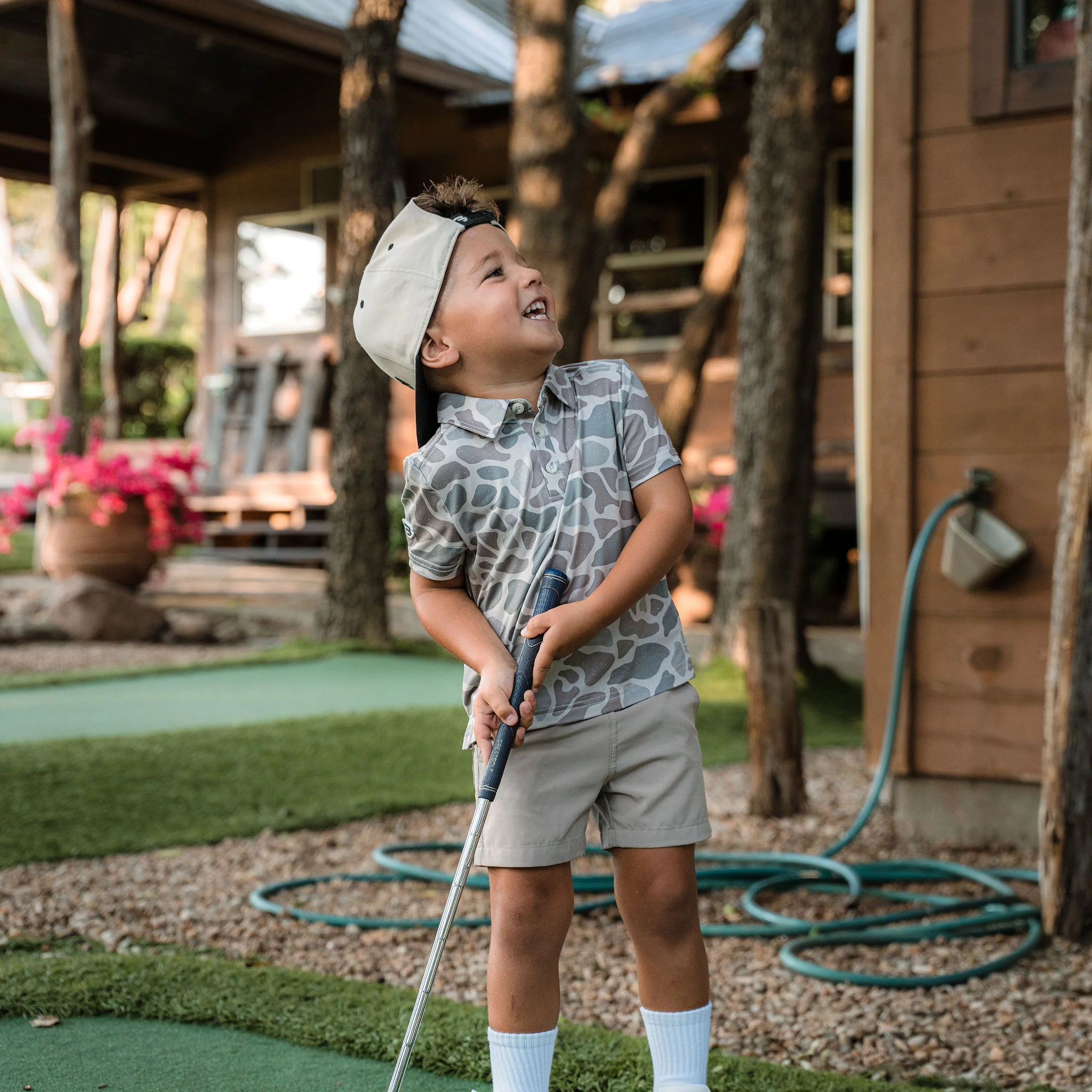 Father and Son Bundle - Performance Polo - Classic Deer Camo - Image 5