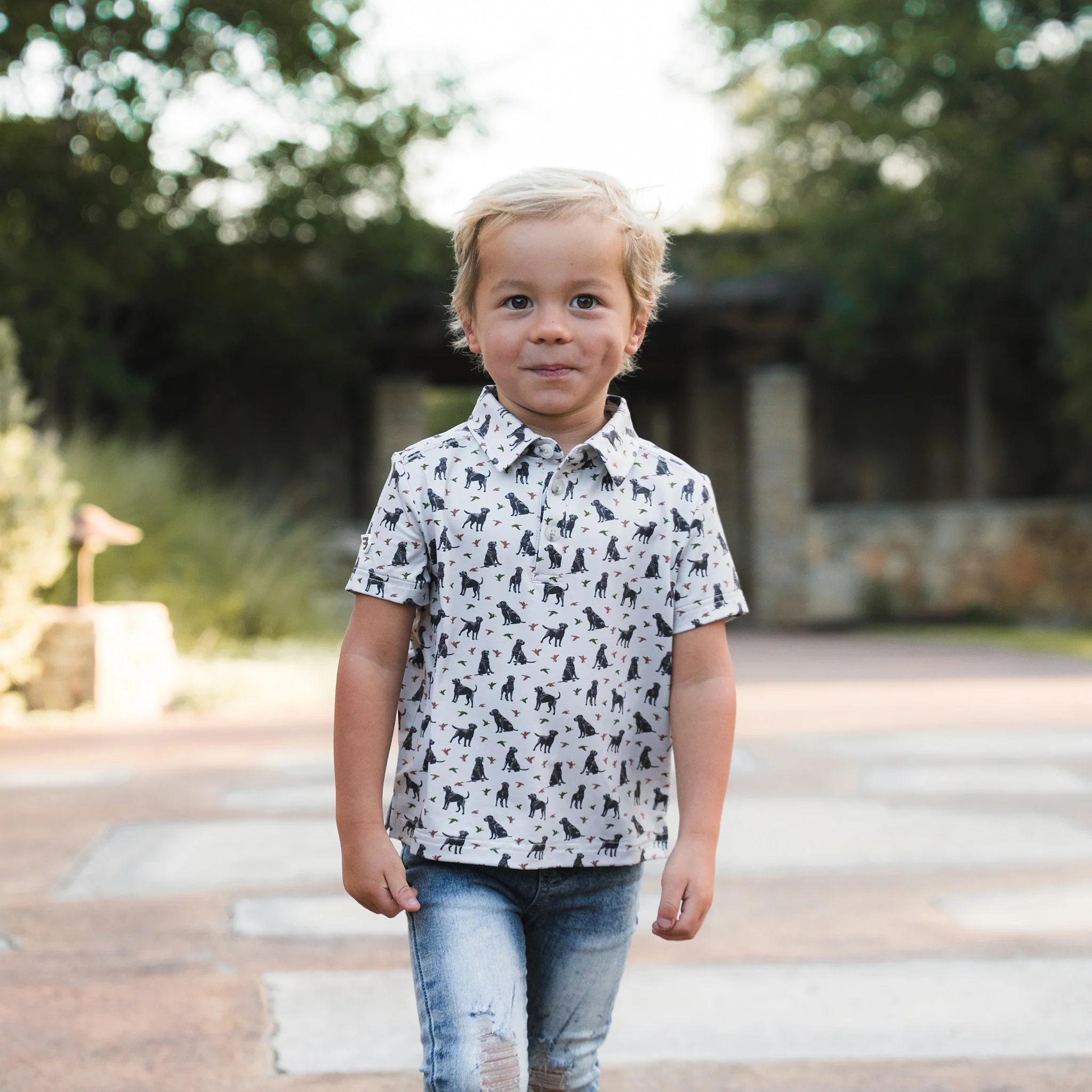 Father and Son Bundle - Performance Polo - Ducks and Dogs - Image 5