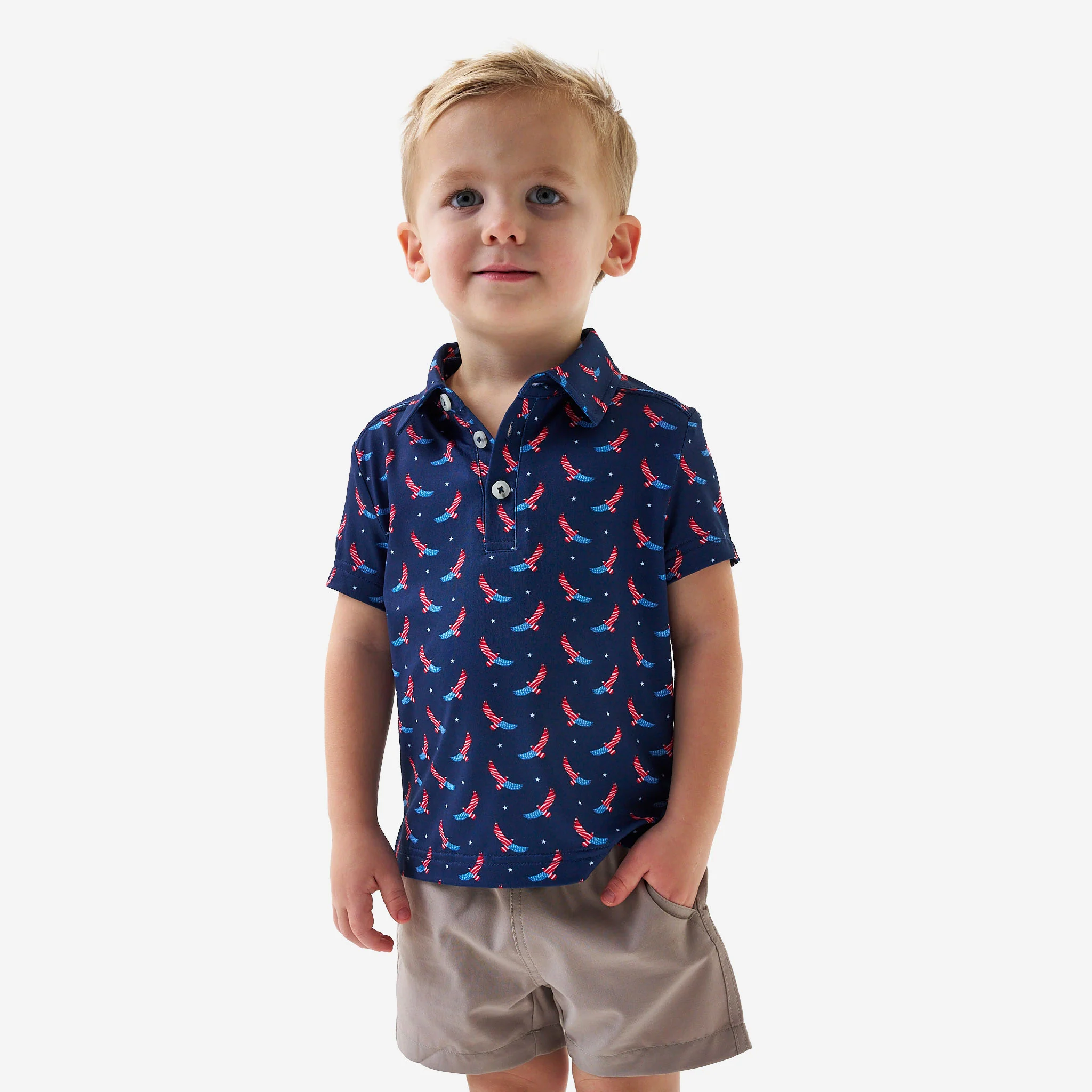 Father and Son Bundle - Performance Polo - USA Eagle - Image 4