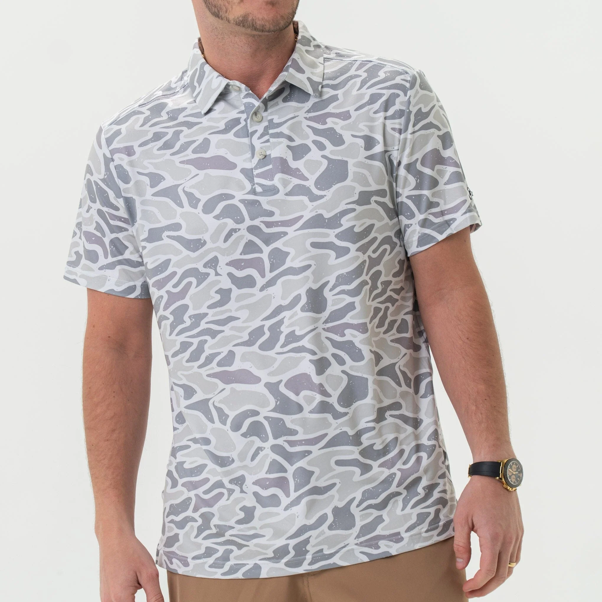 Father and Son Bundle - Performance Polo - White Camo - Image 2