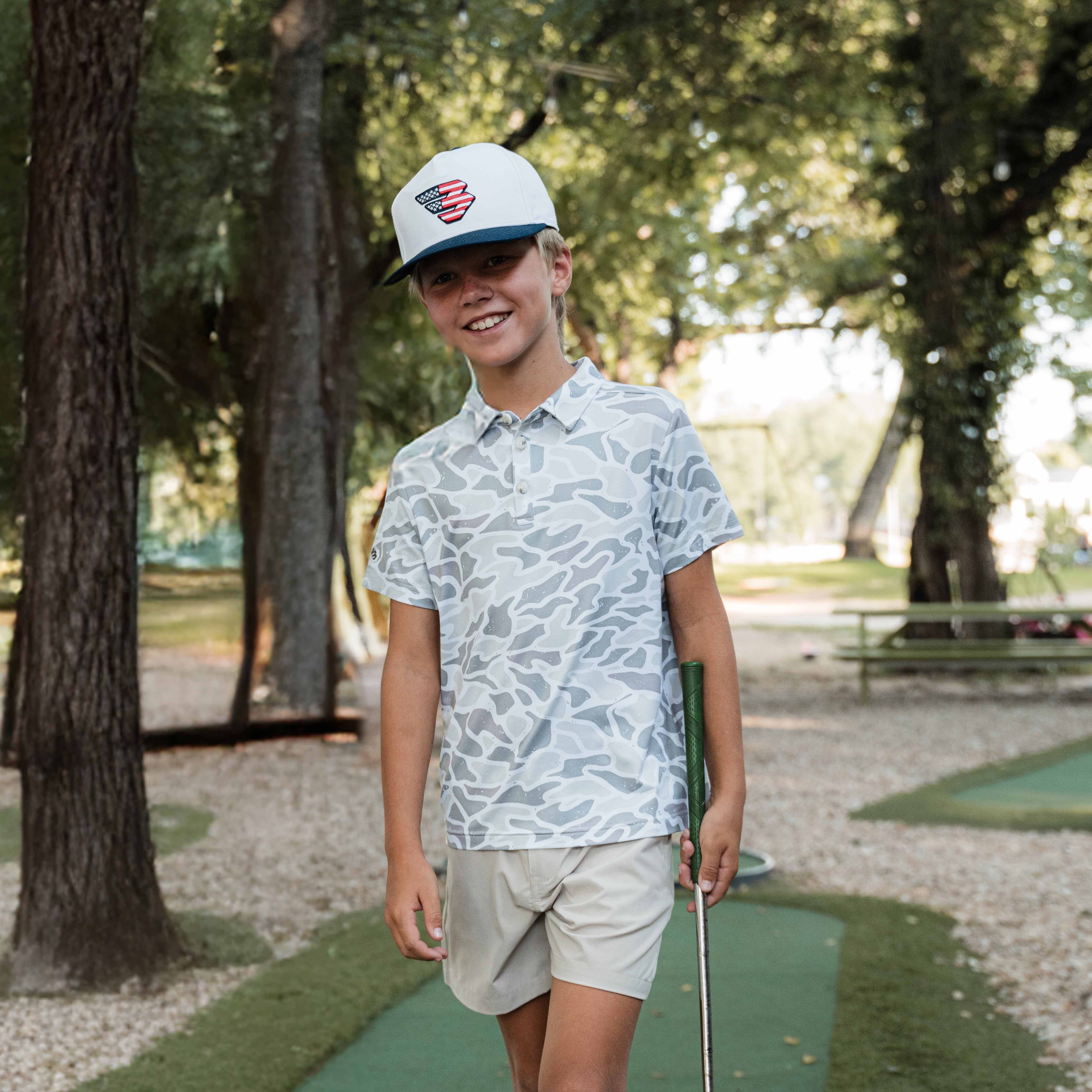 Father and Son Bundle - Performance Polo - White Camo - Image 4