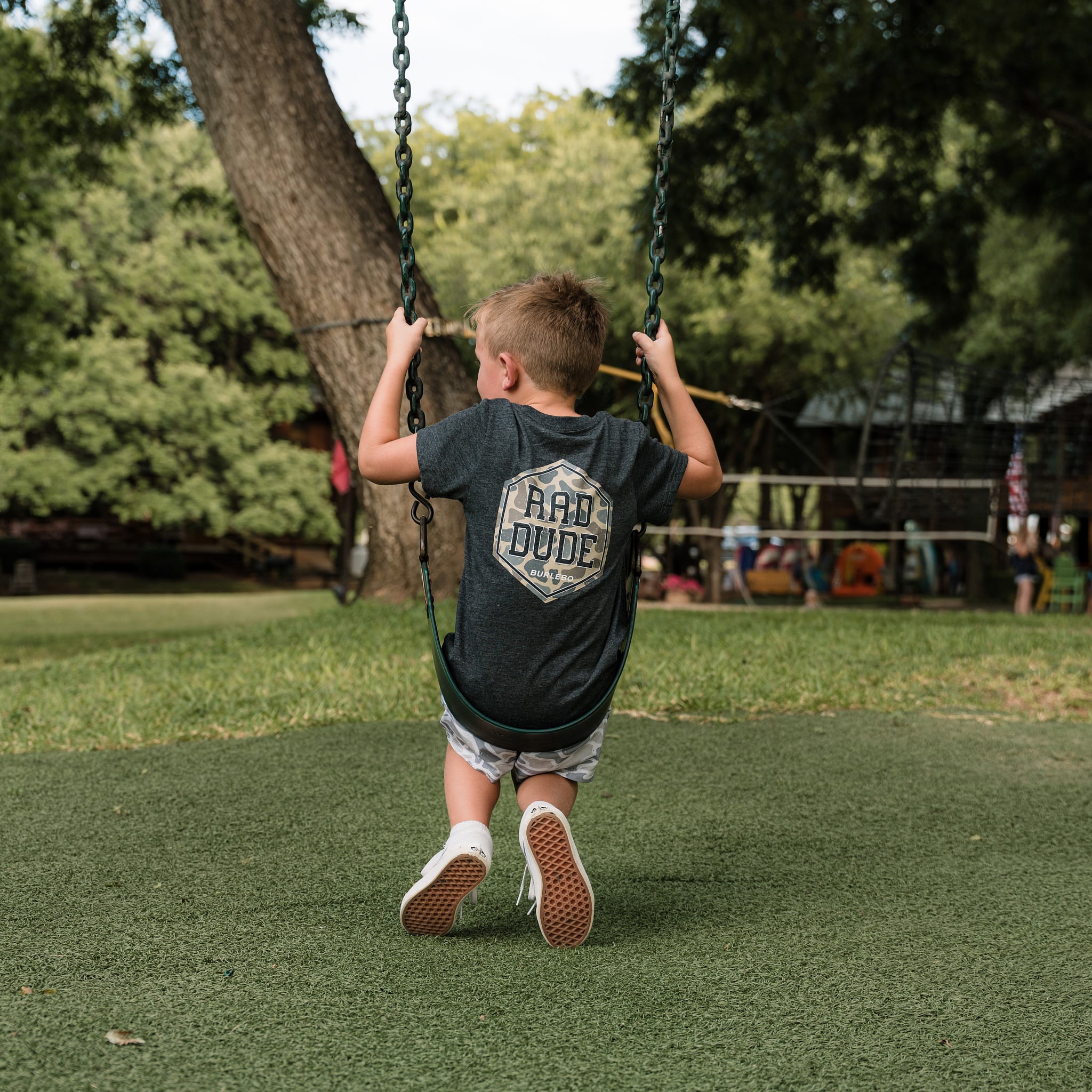 Father and Son Bundle - Short Sleeve Tee - Rad Dad & Rad Dude - Heather Black - Image 3