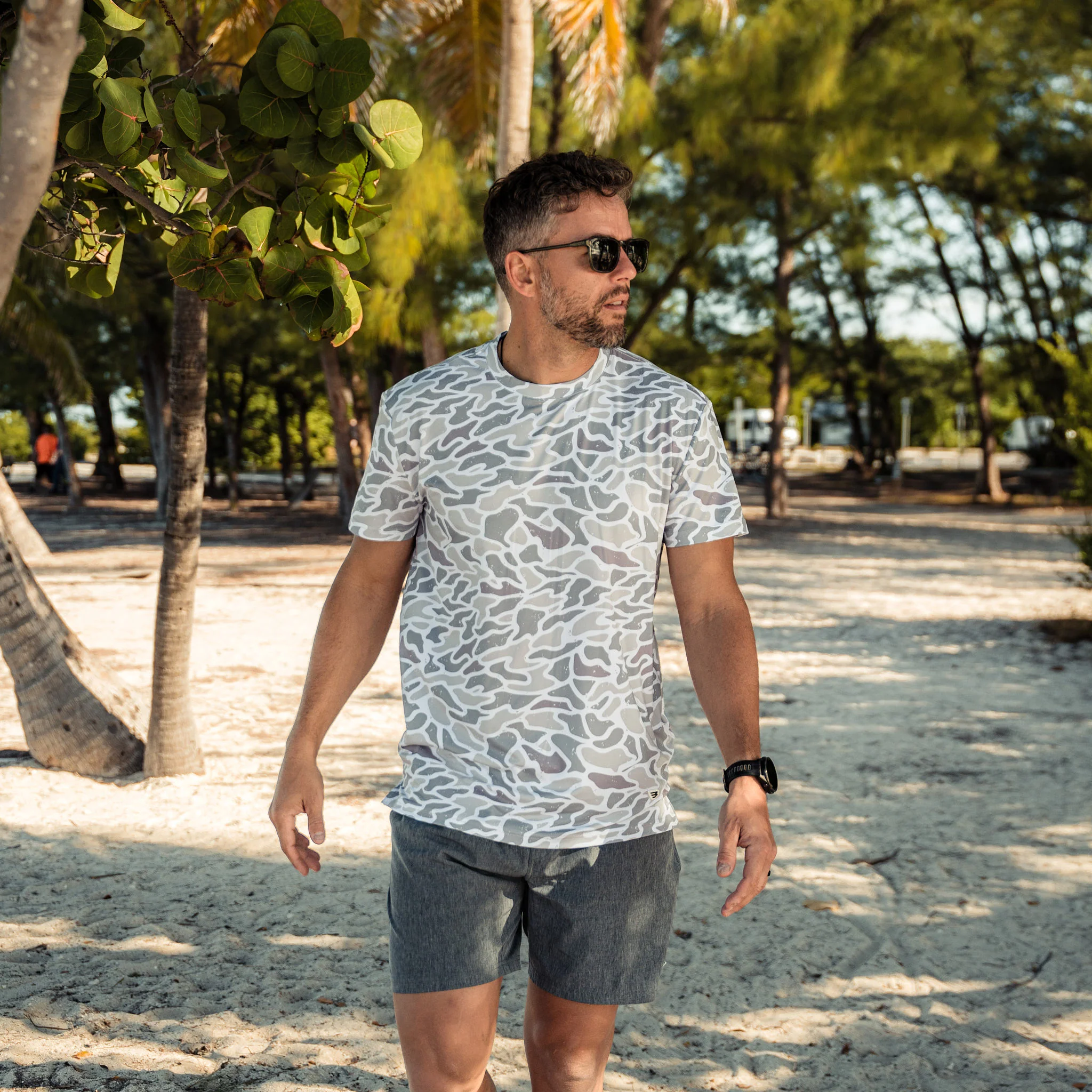 Go To Tee - White Camo - Image 2