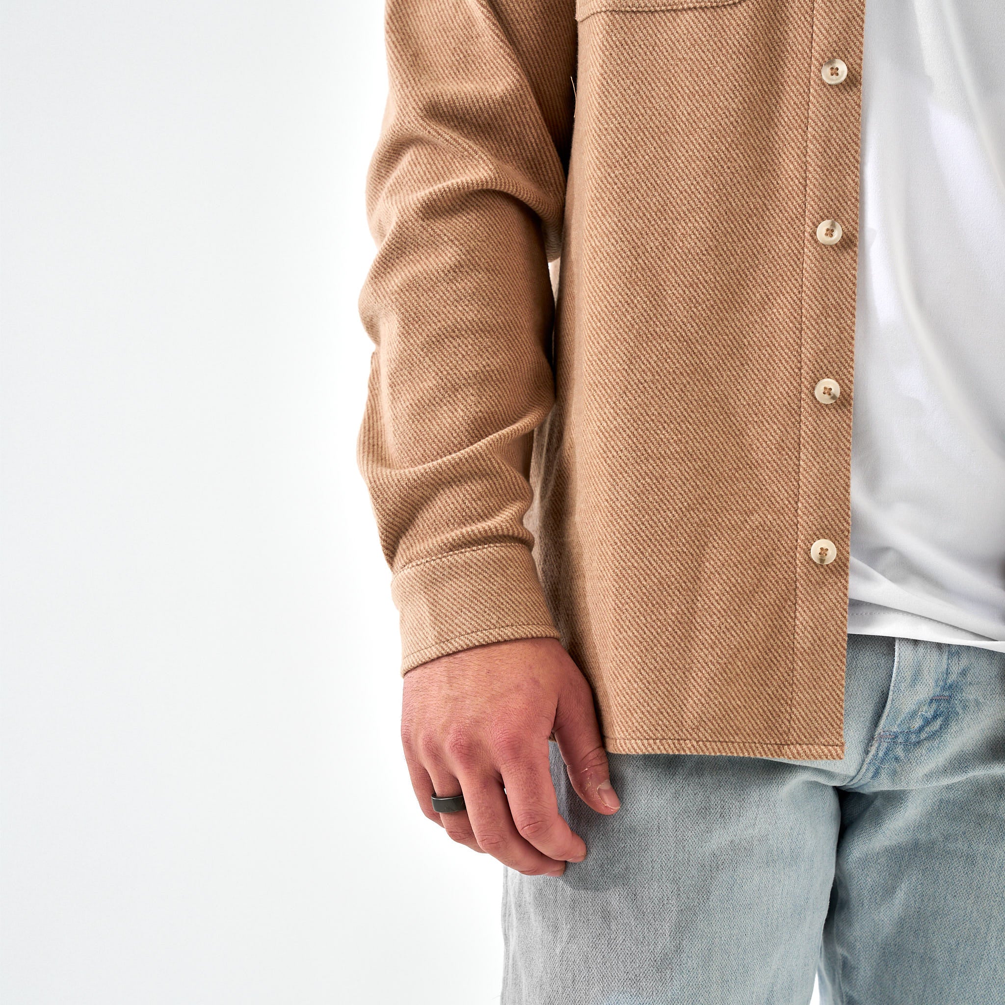 Long Sleeve - Austin Shirt - Khaki - Image 6