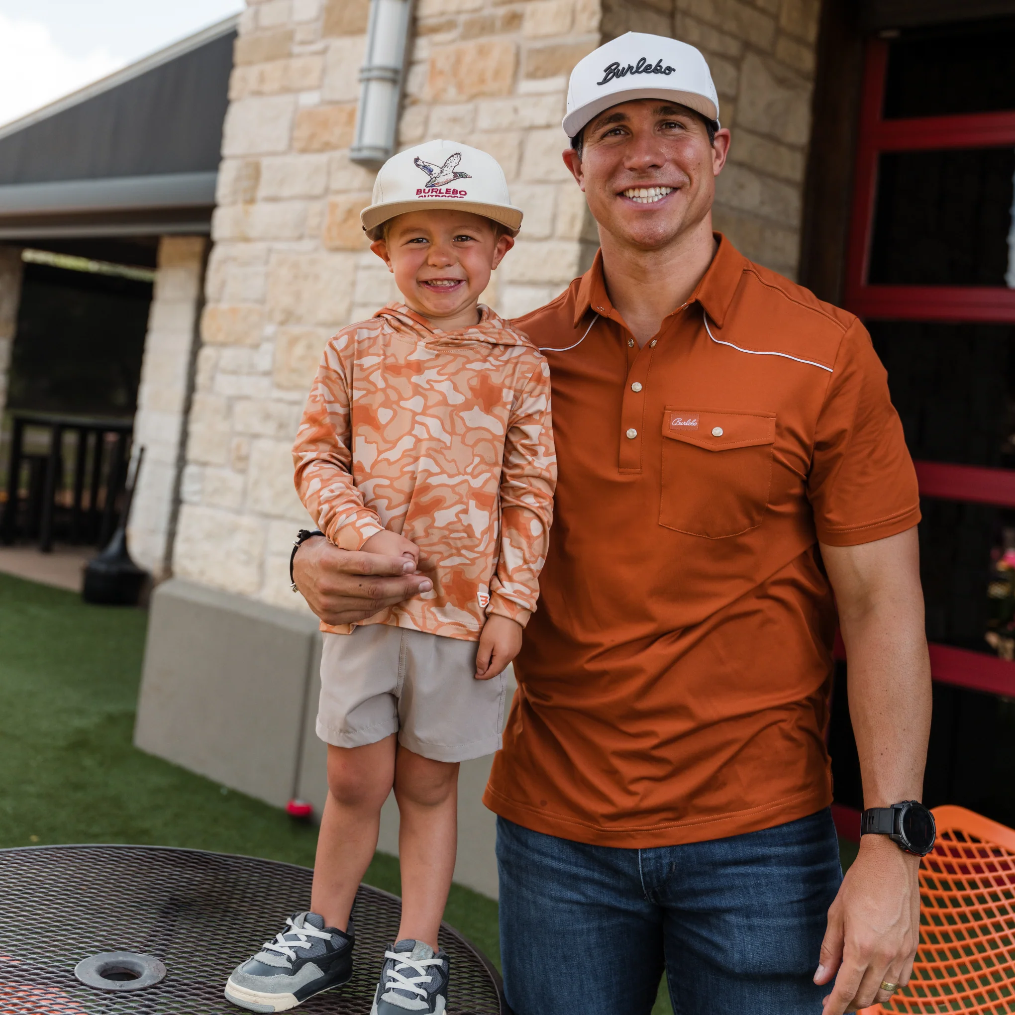 Pearl Snap Performance Polo - Orange - Image 7