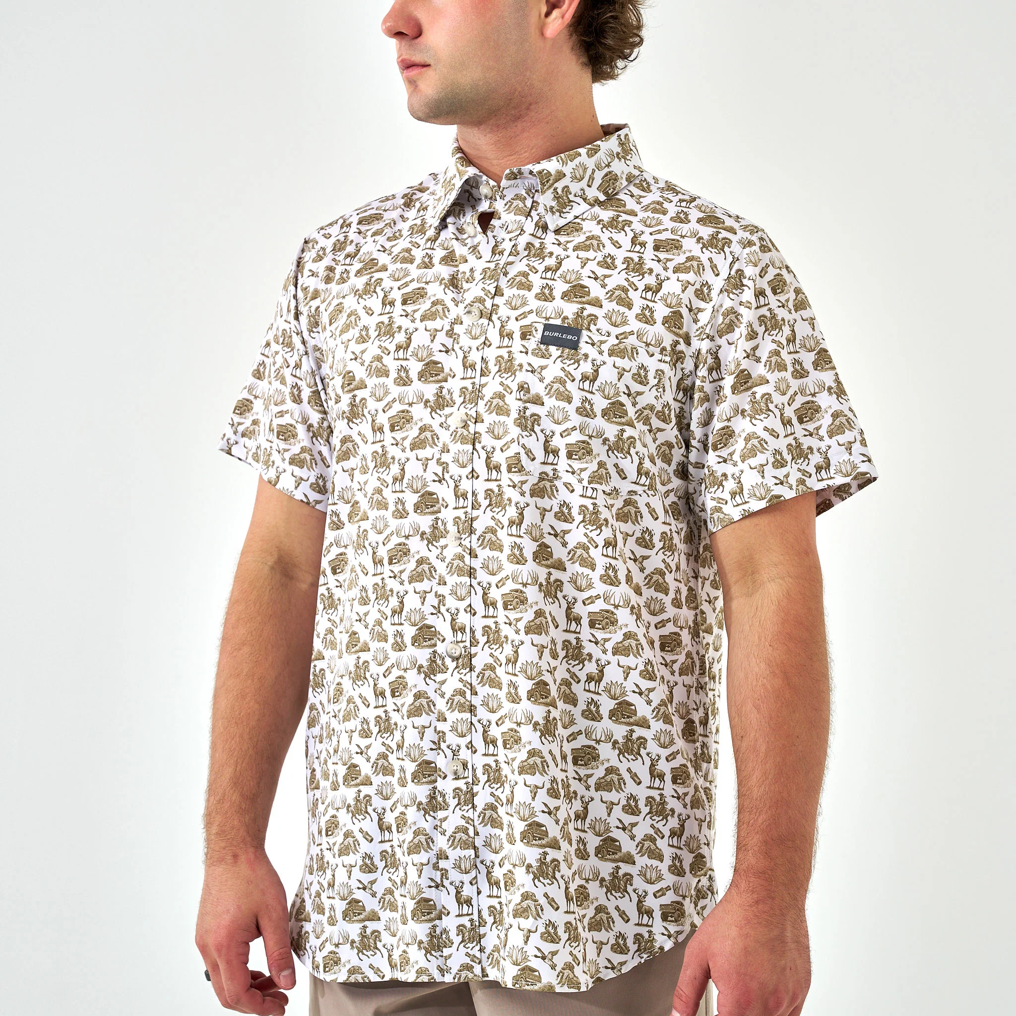 Performance Button Up - Into The Wild