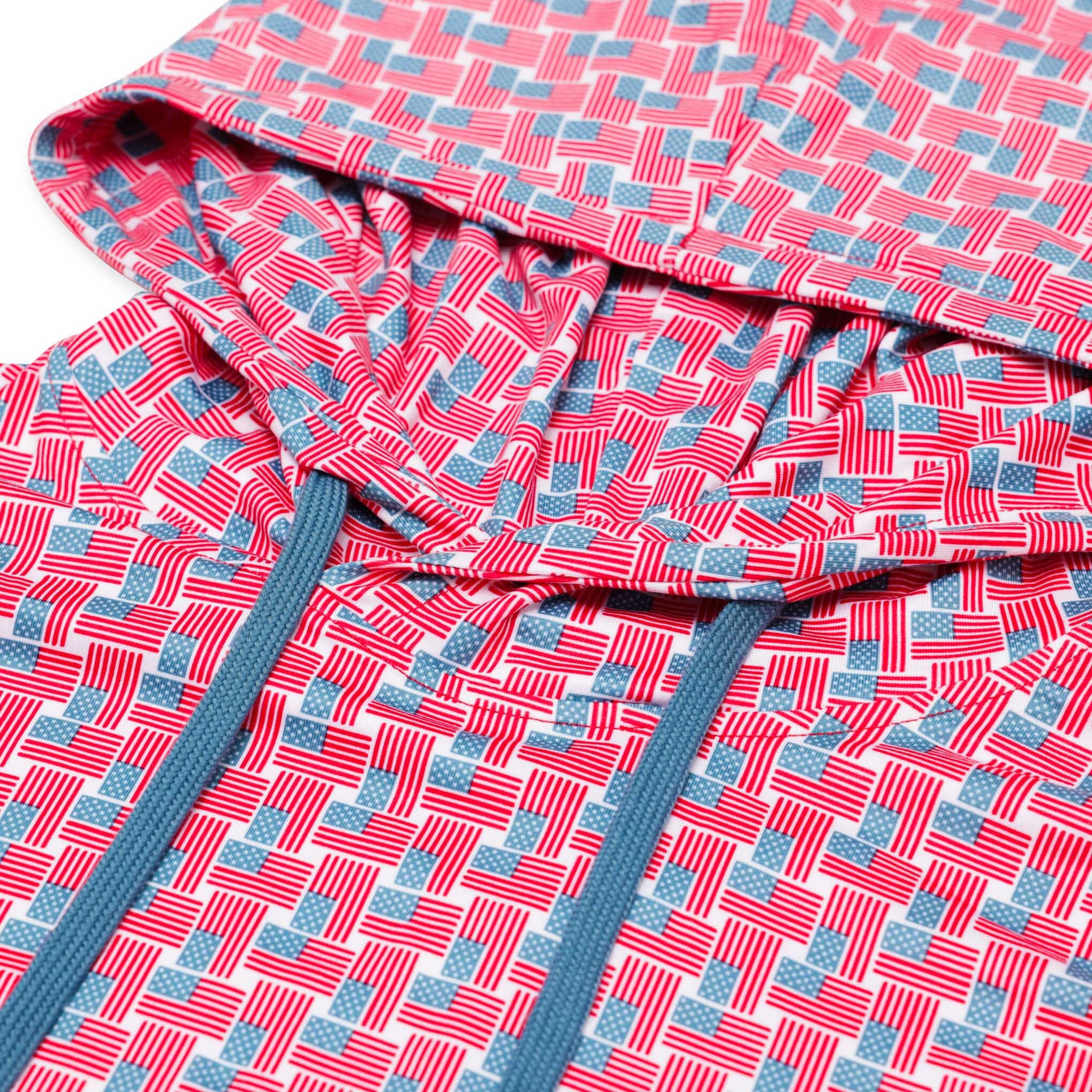 Performance Hoodie - American Flag Print - Image 7