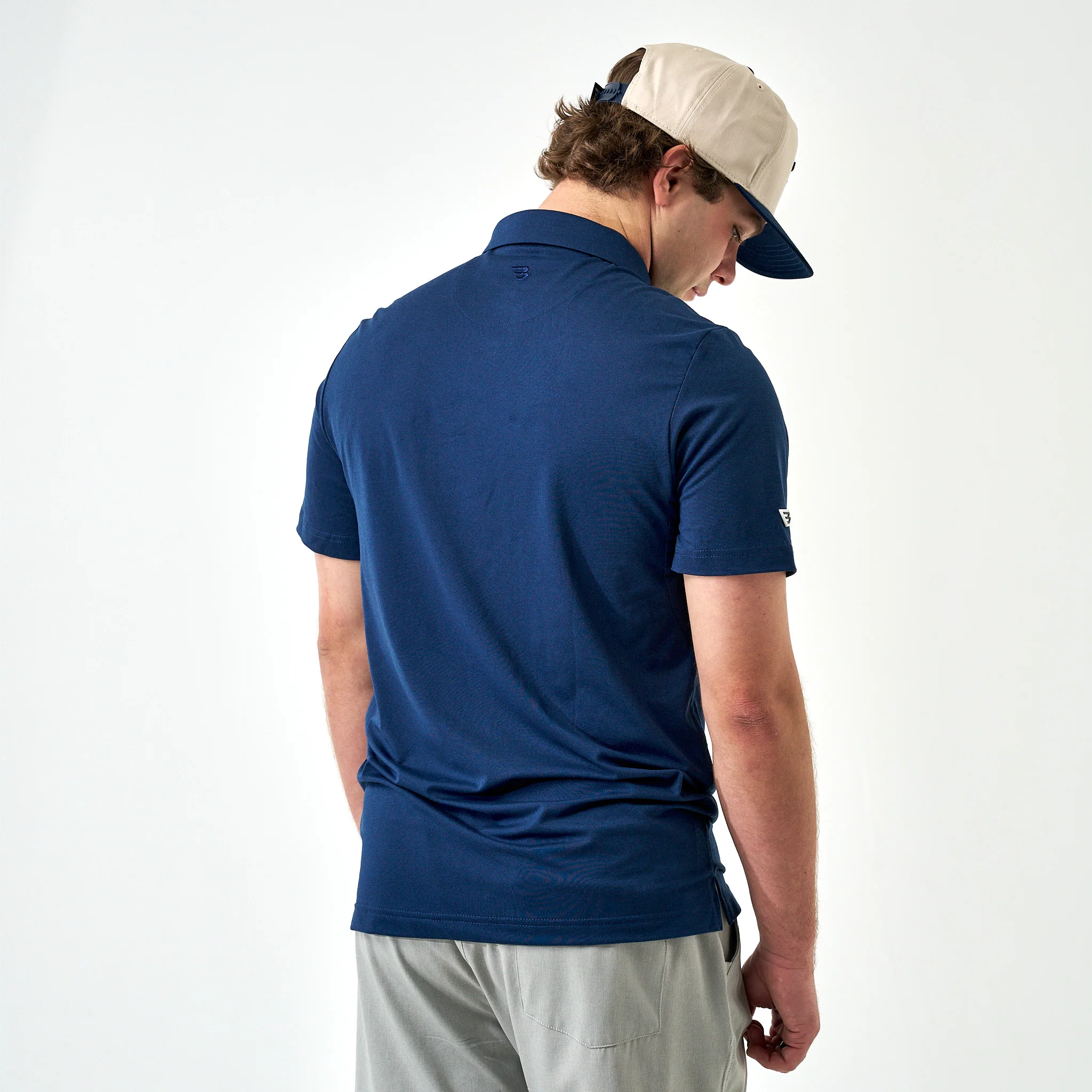 Performance Polo - Heather Navy - Image 5