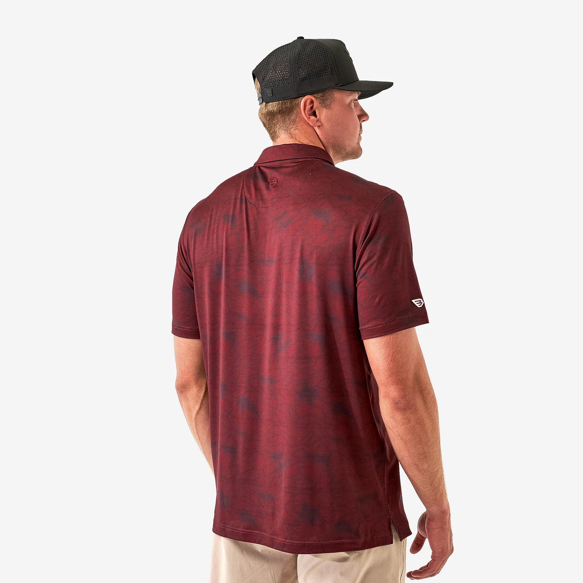 Performance Polo - Maroon Texas Camo - Image 5