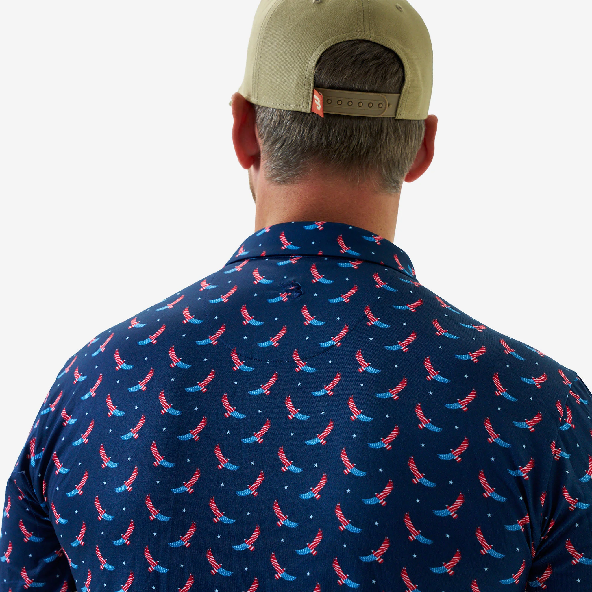 Performance Polo - USA Eagle - Navy - Image 7