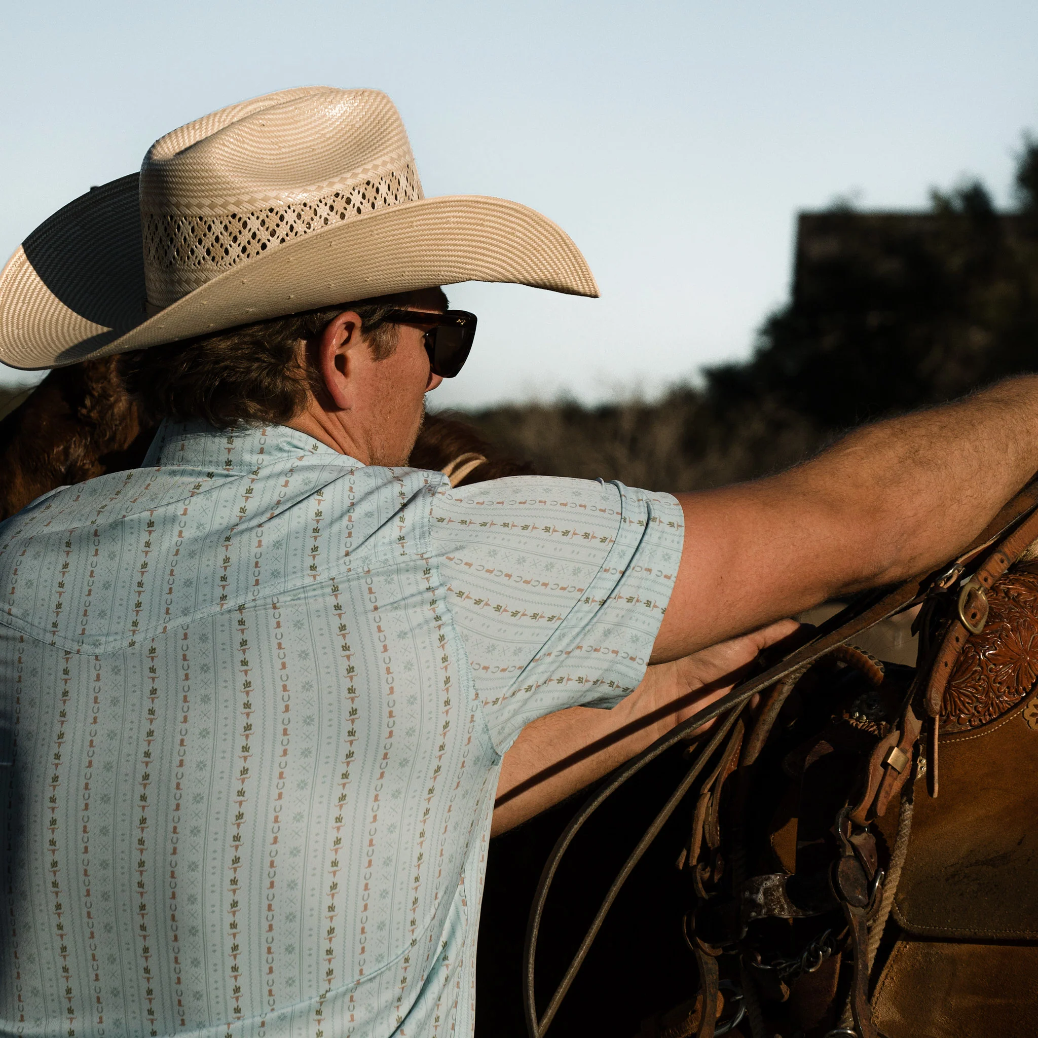 Performance Western Shirt - BURLEBO Ranch - Blue Jean - Image 7
