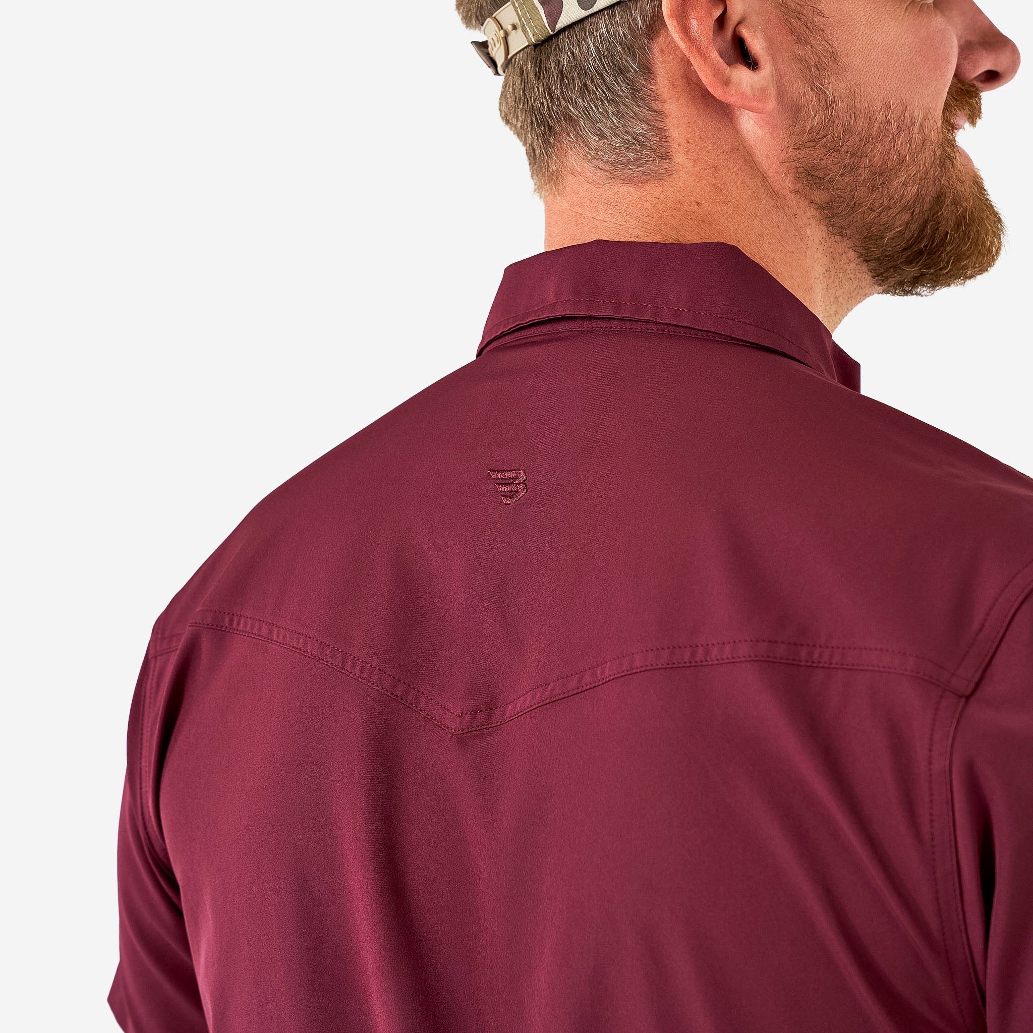 Performance Western Shirt - Maroon - Image 6