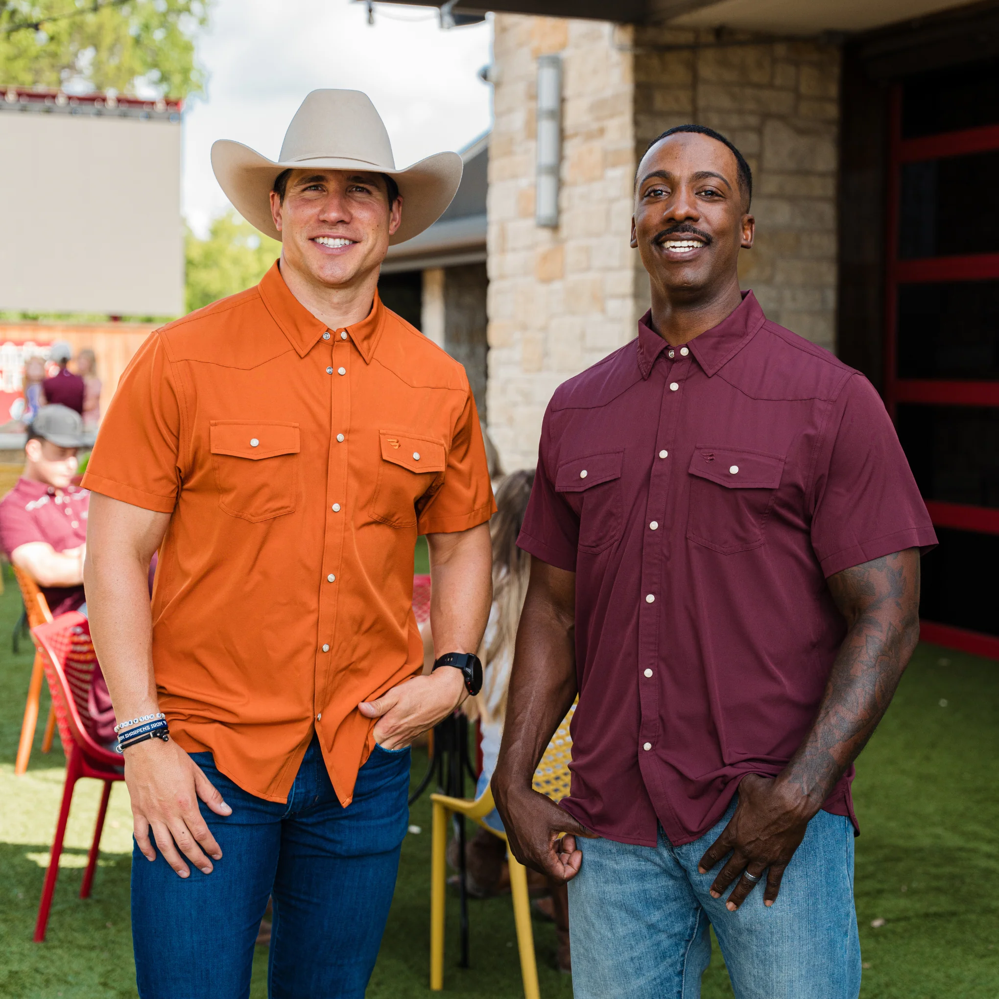 Performance Western Shirt - Maroon - Image 8