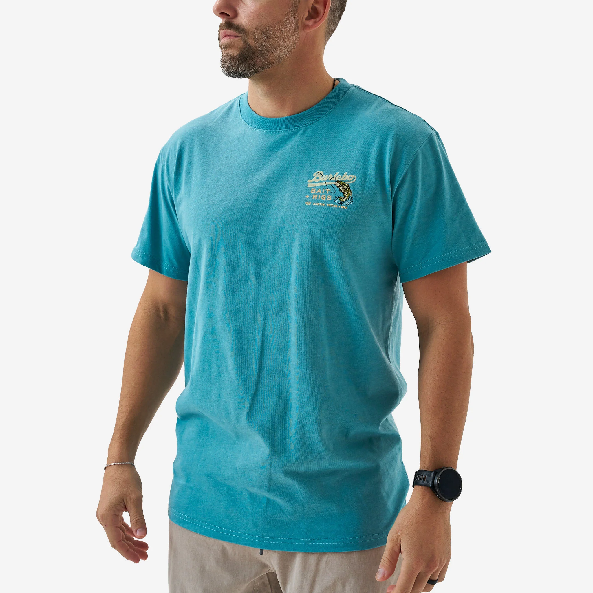 Short Sleeve Tee - Bait And Rigs - Cyan - Image 4