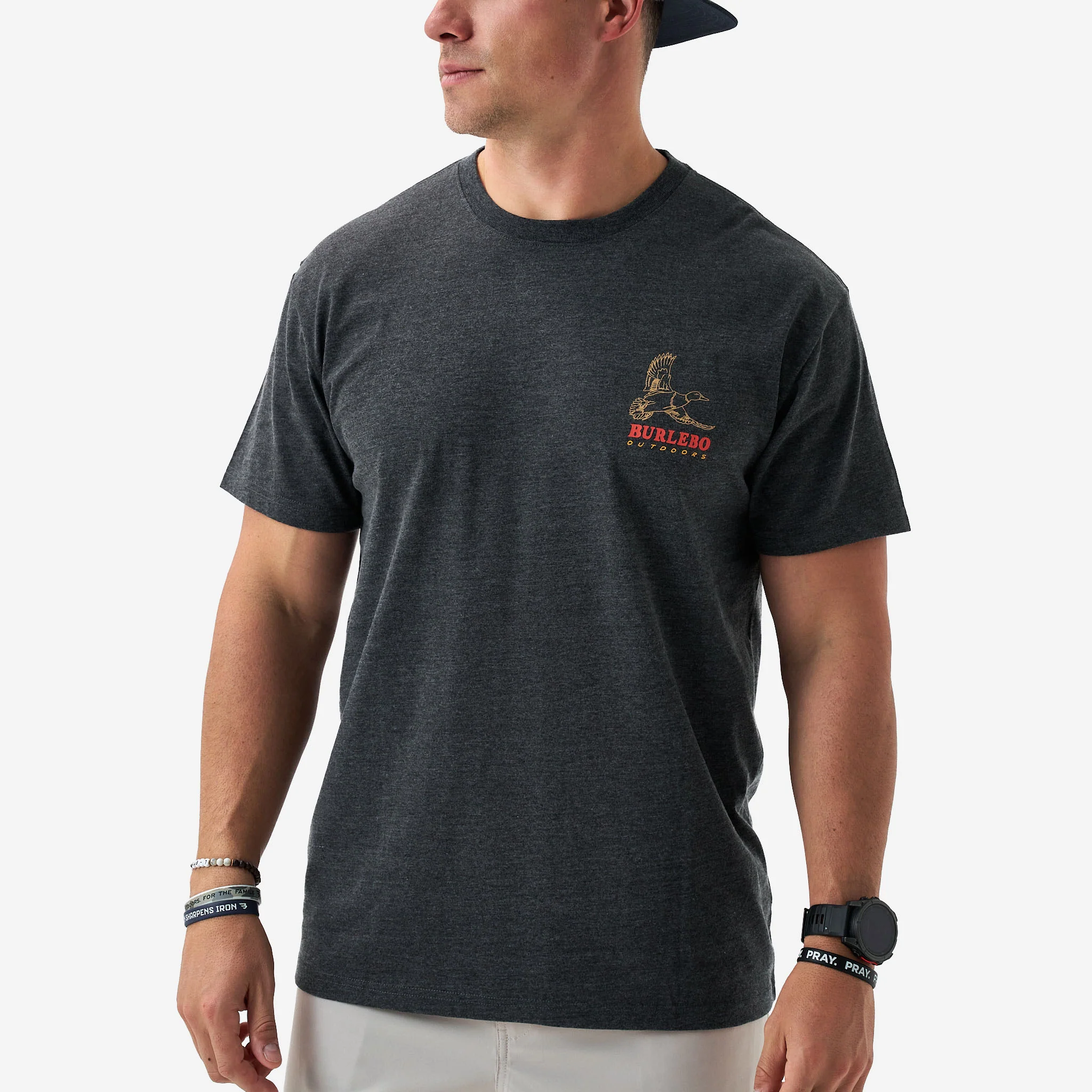 Short Sleeve Tee - Duck Wild - Heather Black - Image 3