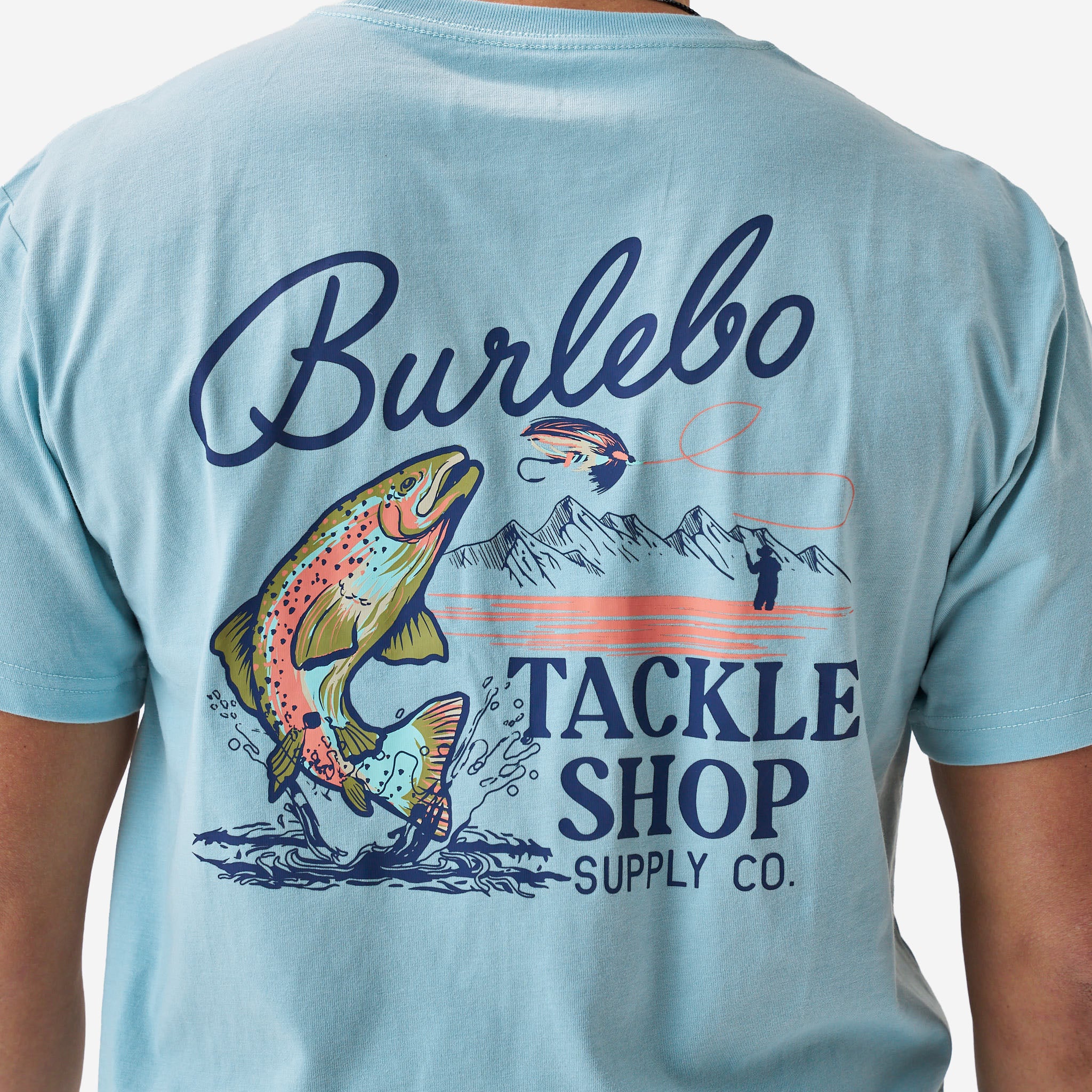 Short Sleeve Tee - Tackle Shop - Sky Blue - Image 3
