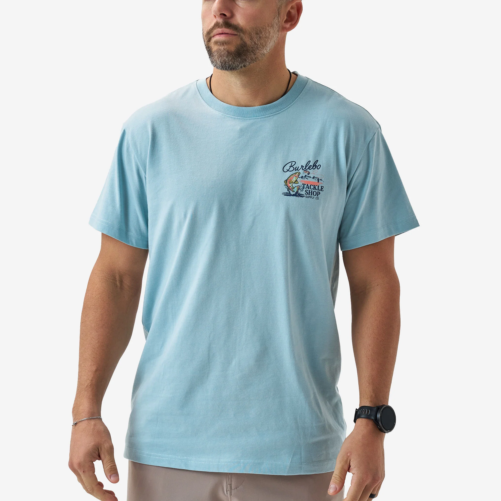 Short Sleeve Tee - Tackle Shop - Sky Blue - Image 4