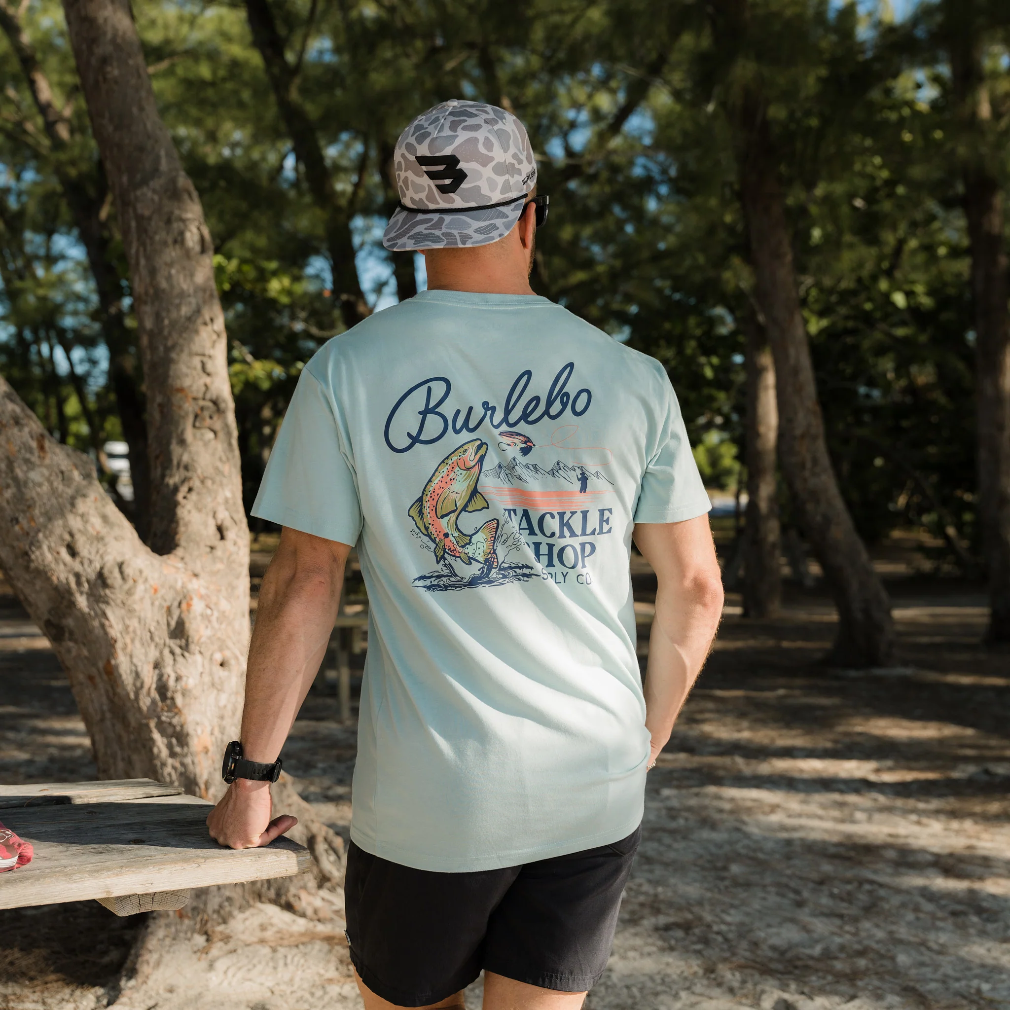 Short Sleeve Tee - Tackle Shop - Sky Blue - Image 6