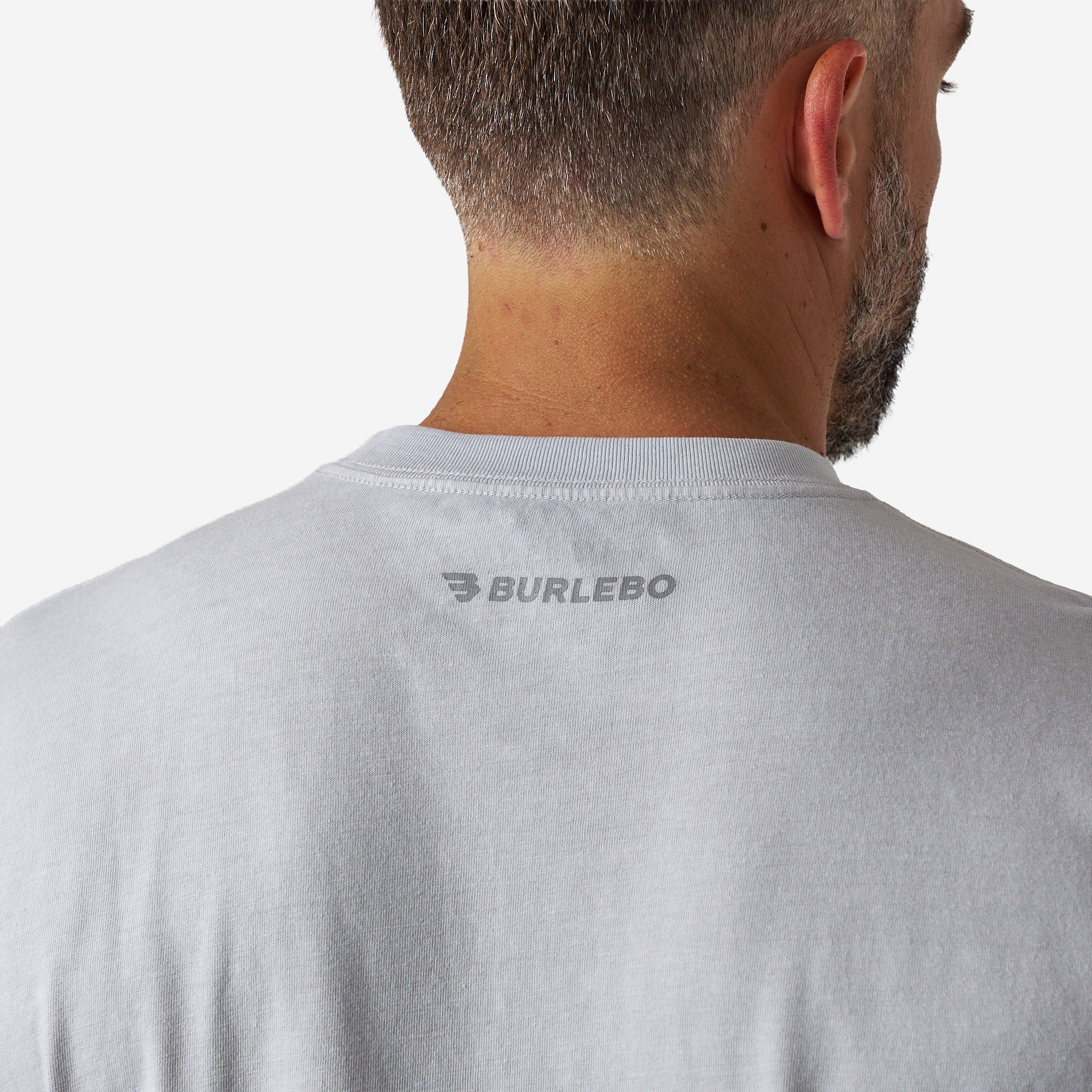 Vintage Washed Tee - PRAY - Light Grey - Image 3