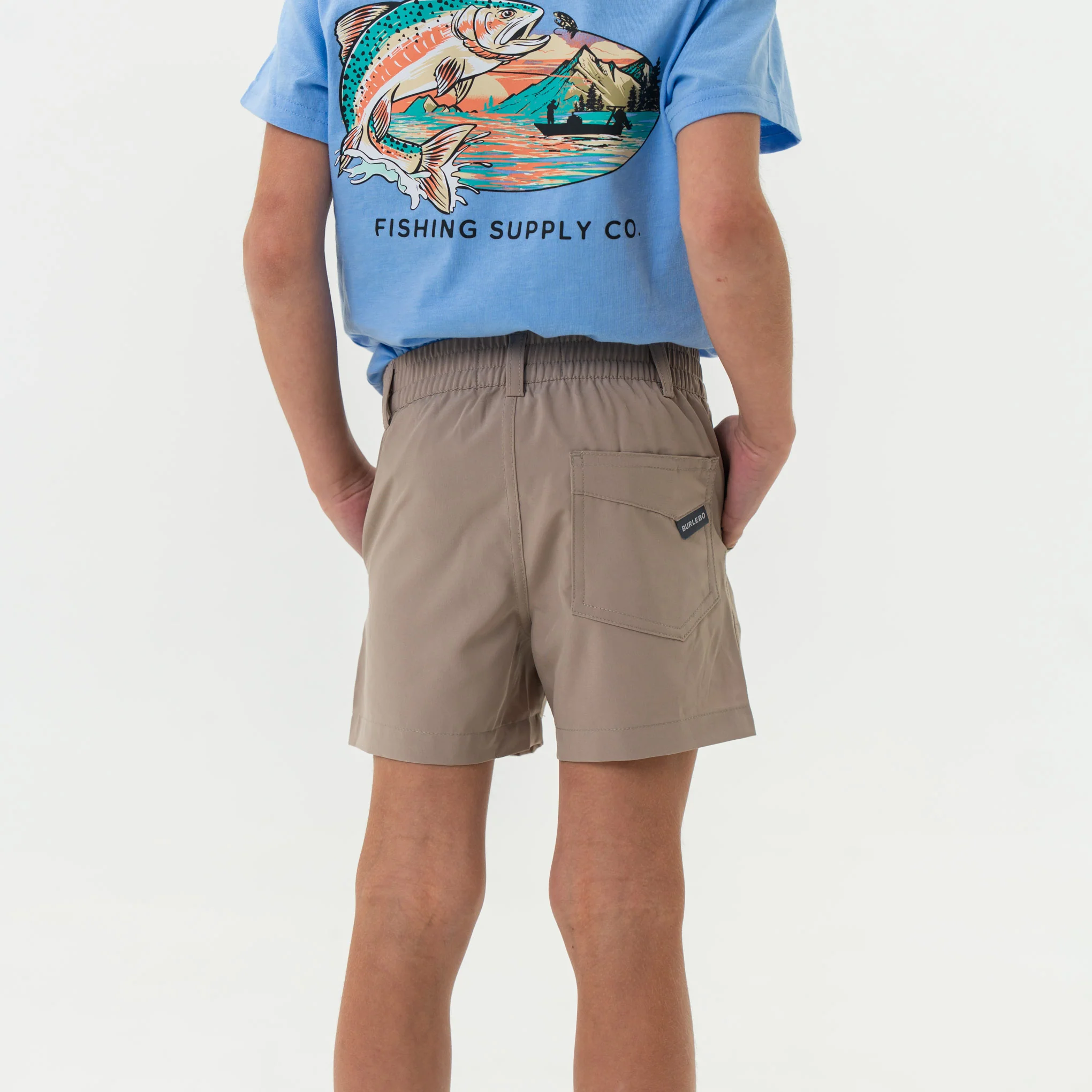 Youth Everyday Short - Cobblestone Khaki - Duck Hunt Pocket - Image 4