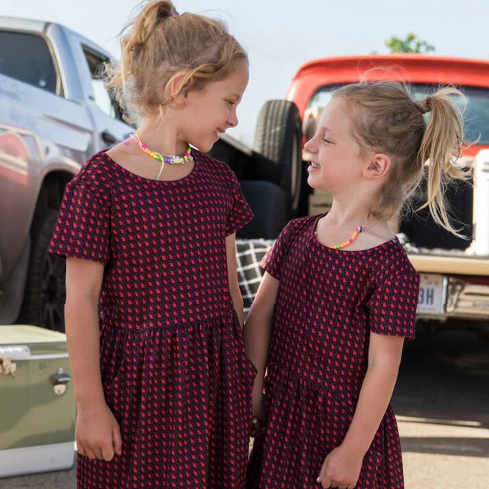 Youth Moxie Dress - Georgia - Black & Red - Image 3
