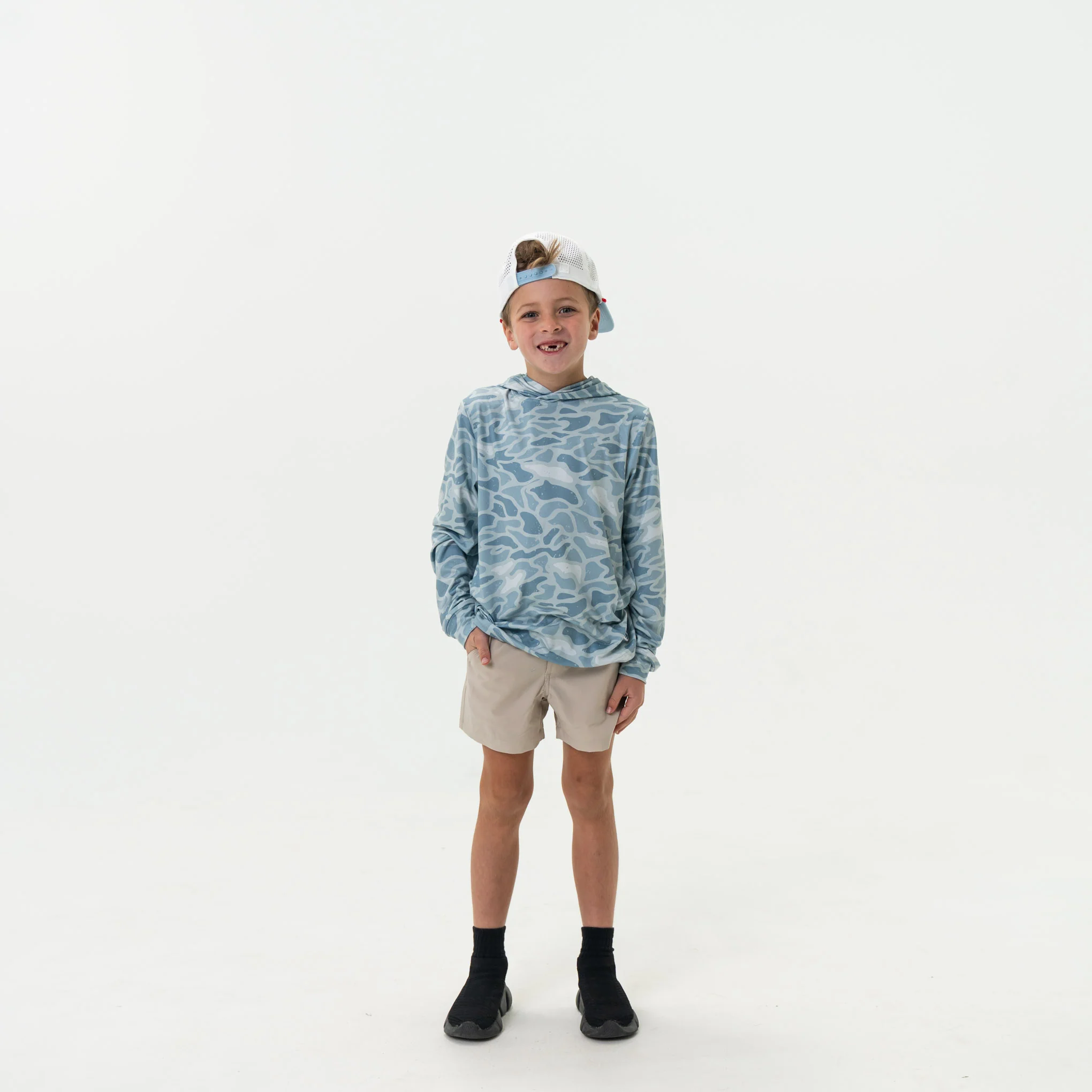 Youth Performance Hoodie - Seaside Camo - Image 3