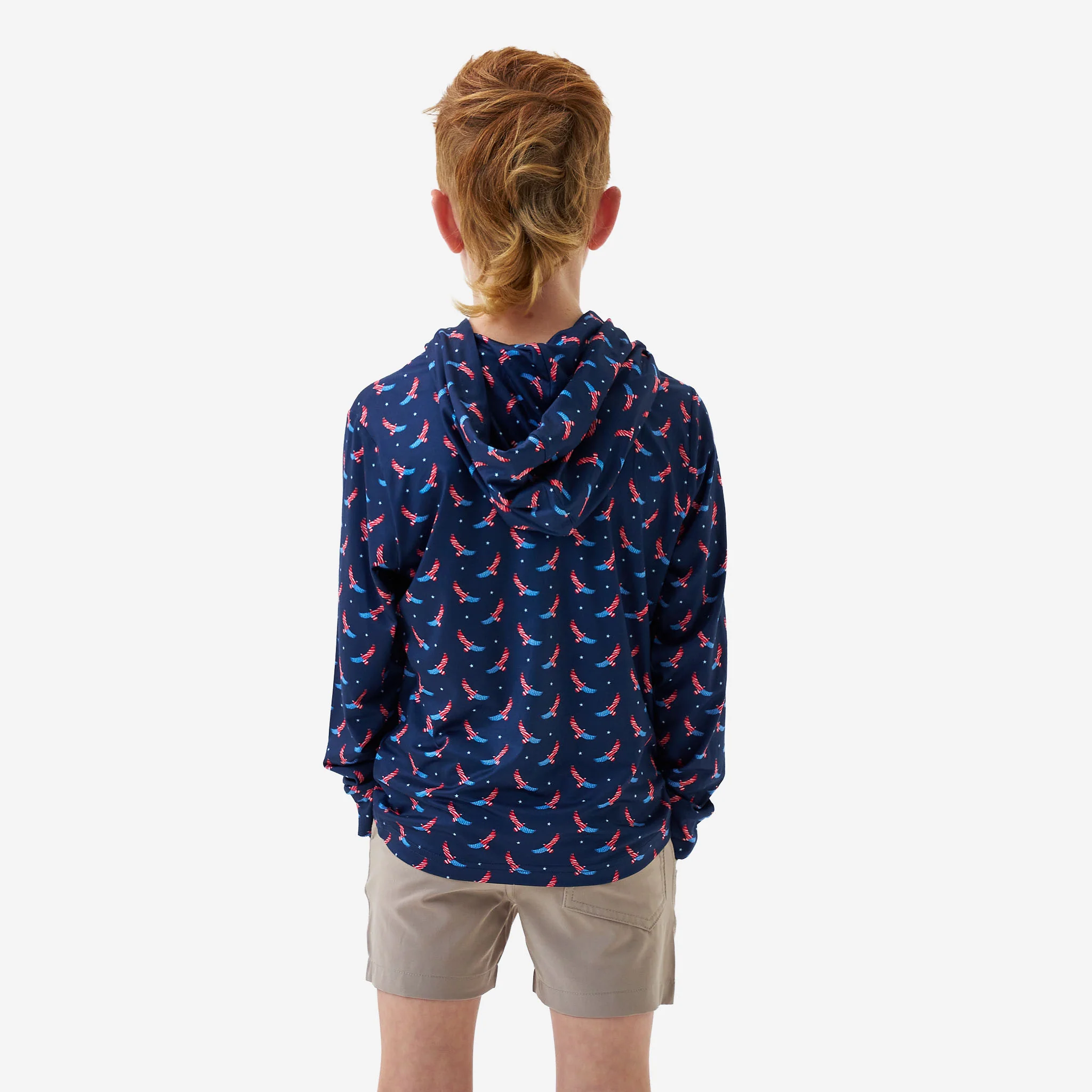 Youth Performance Hoodie - USA Eagle - Image 5
