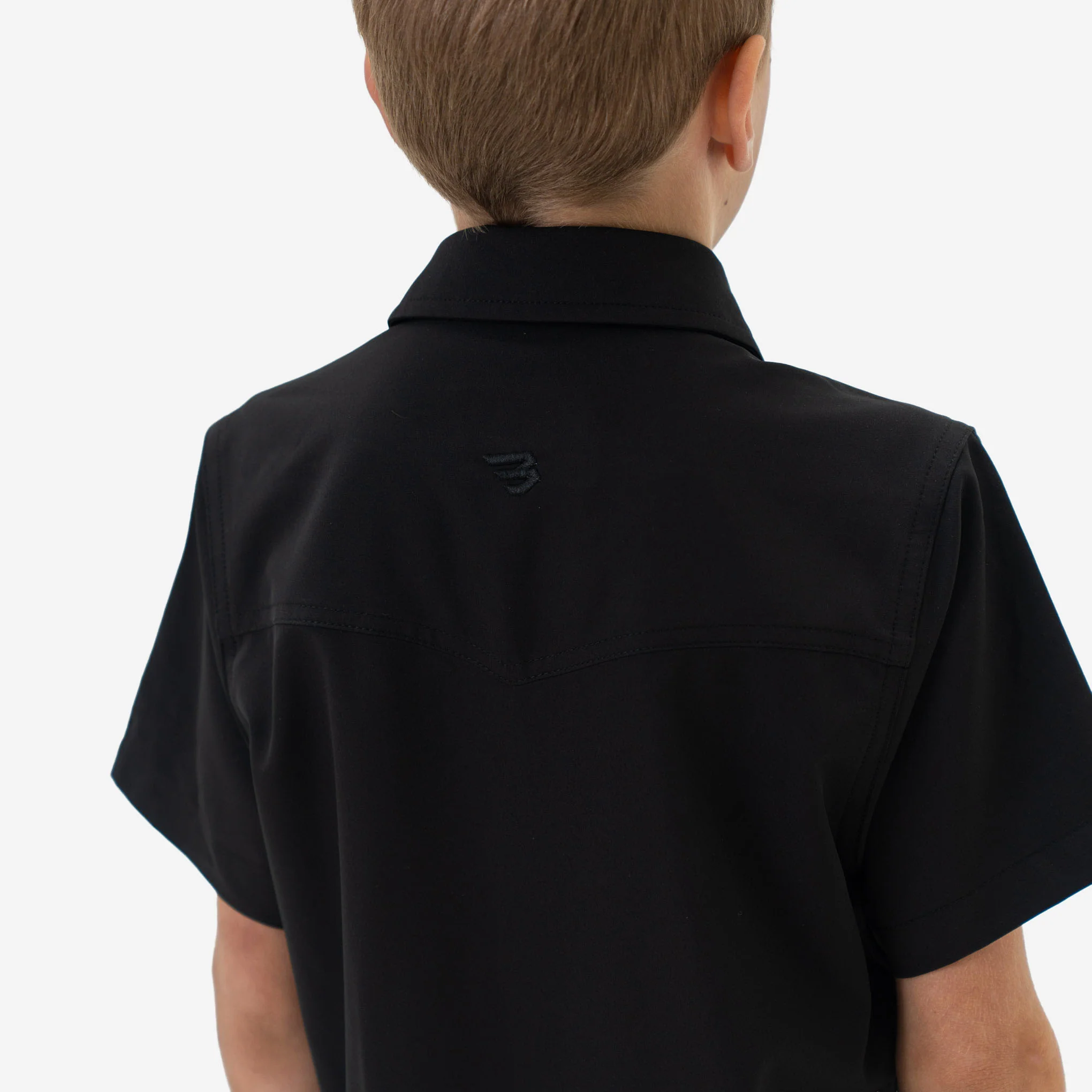 Youth Performance Western Shirt - Black - Image 5