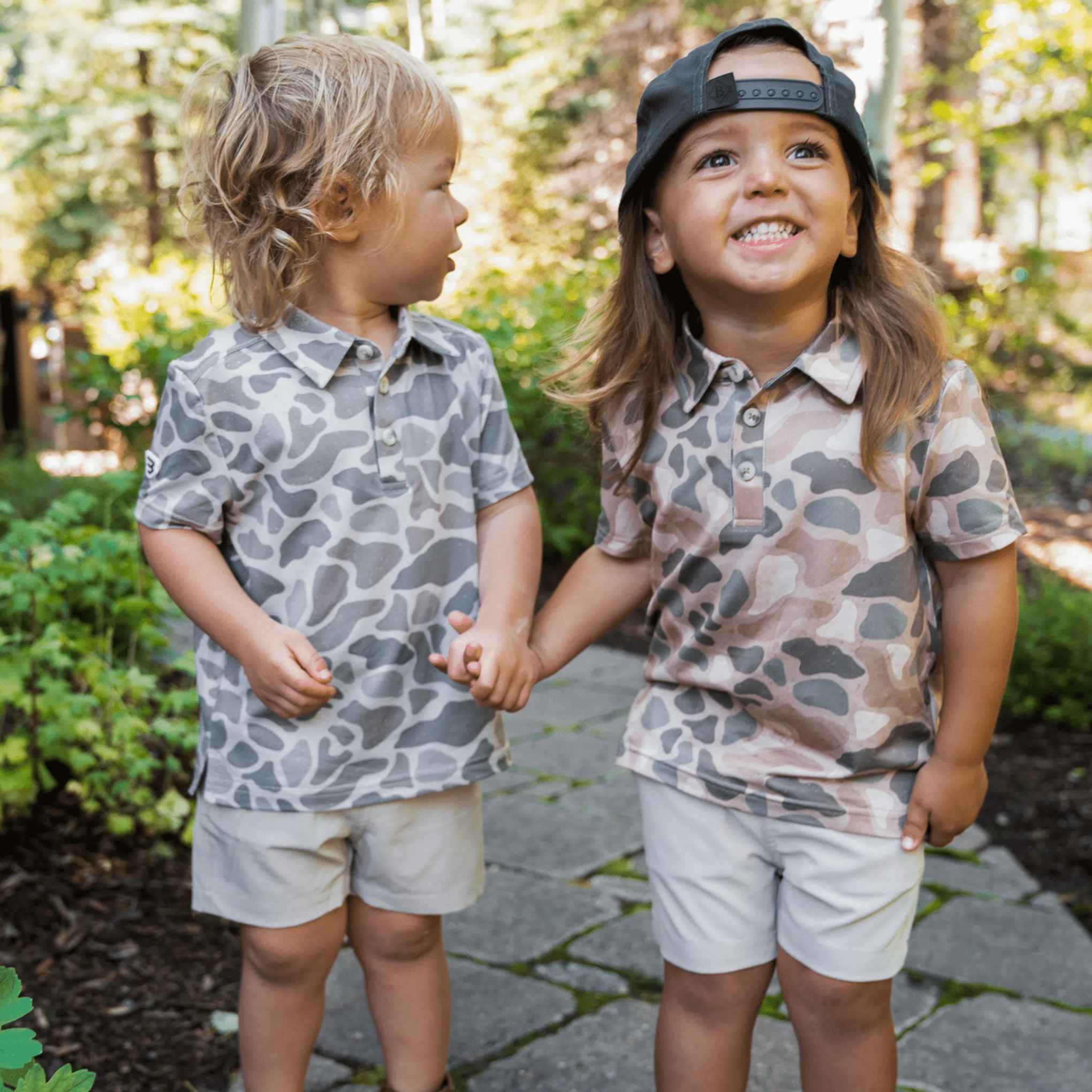 Youth Performance Polo - Classic Deer Camo - Image 4