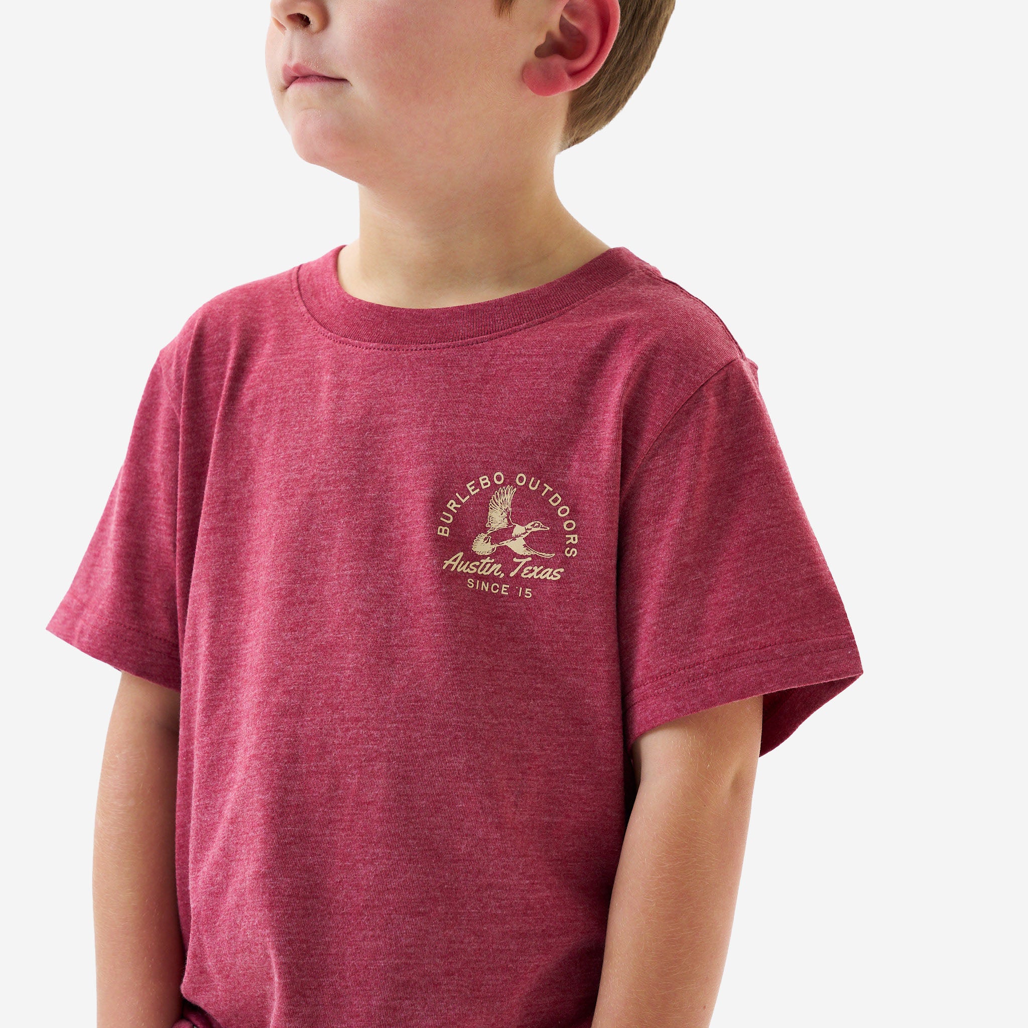Youth Short Sleeve Tee - Classic Duck - Heather Red - Image 5