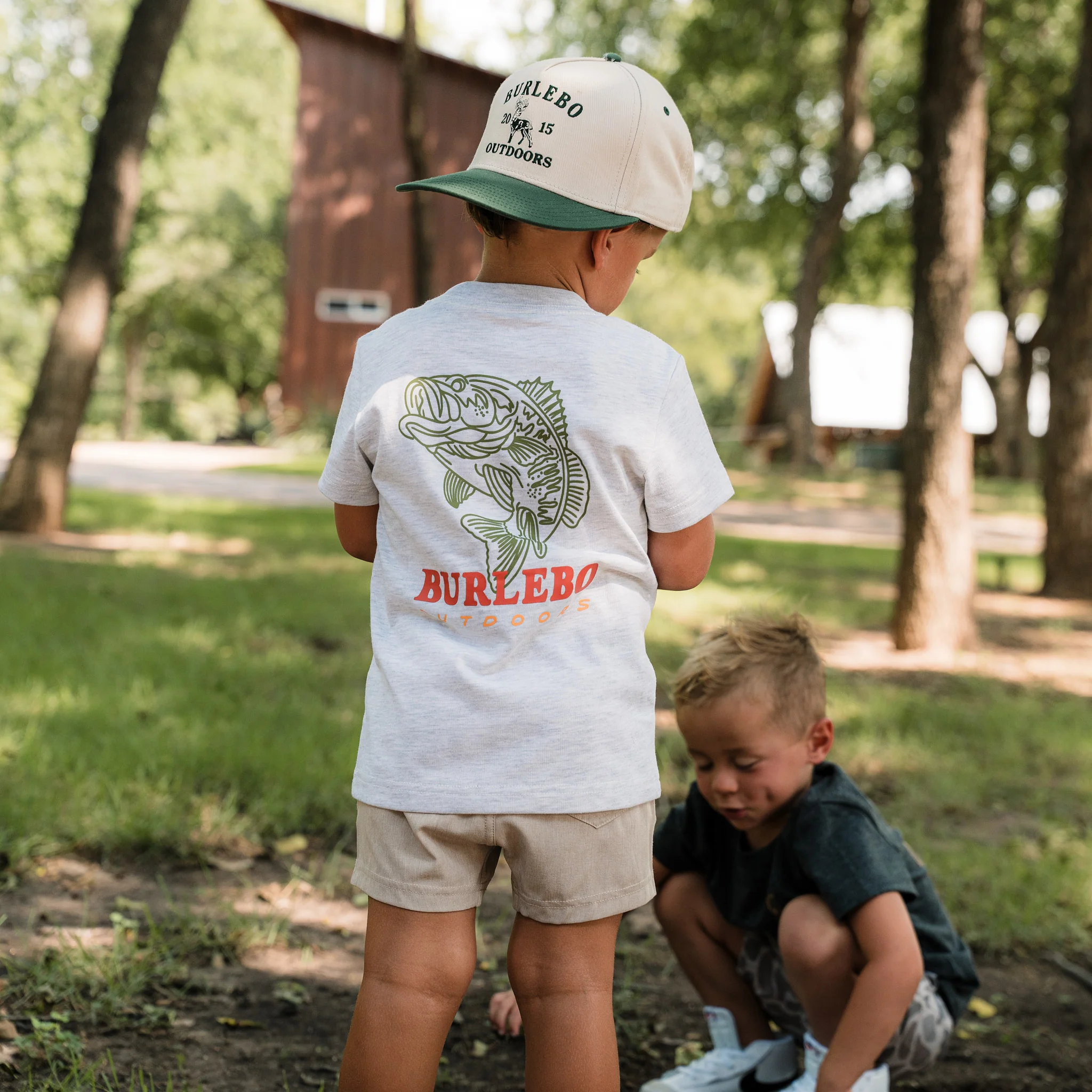 Youth Short Sleeve Tee - Fish Wild - Ash Grey - Image 2