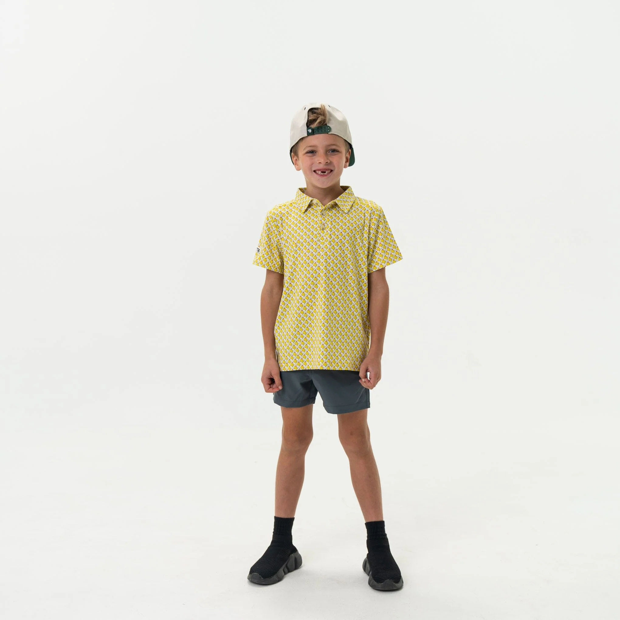 Youth Everyday Short - River Rock Grey - Classic Deer Camo Pocket - Image 4