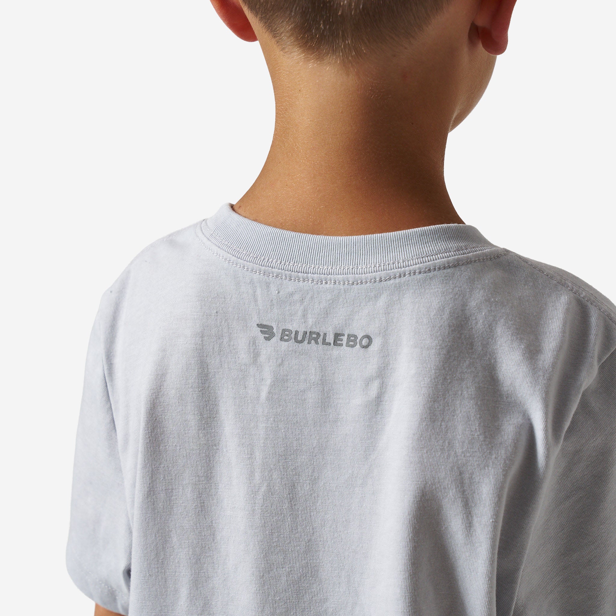 Youth Vintage Washed Tee - PRAY - Light Grey - Image 6